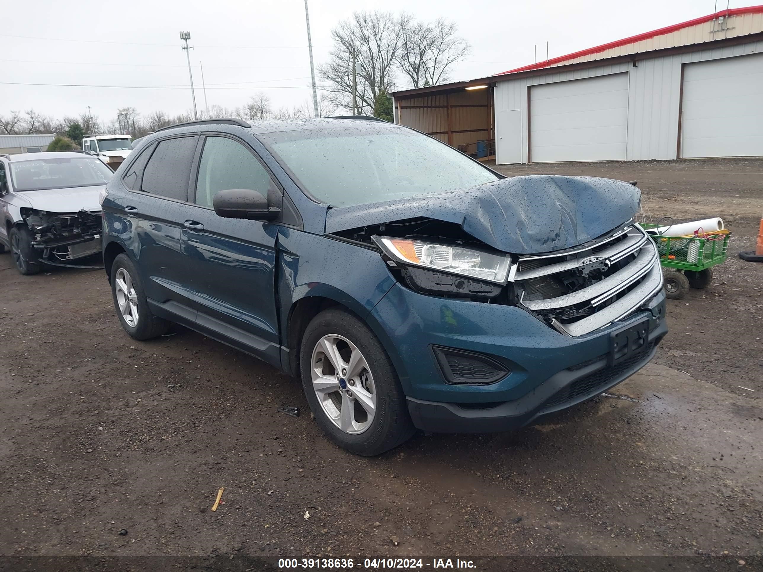 2016 Ford Edge Se vin: 2FMPK3G97GBC39919