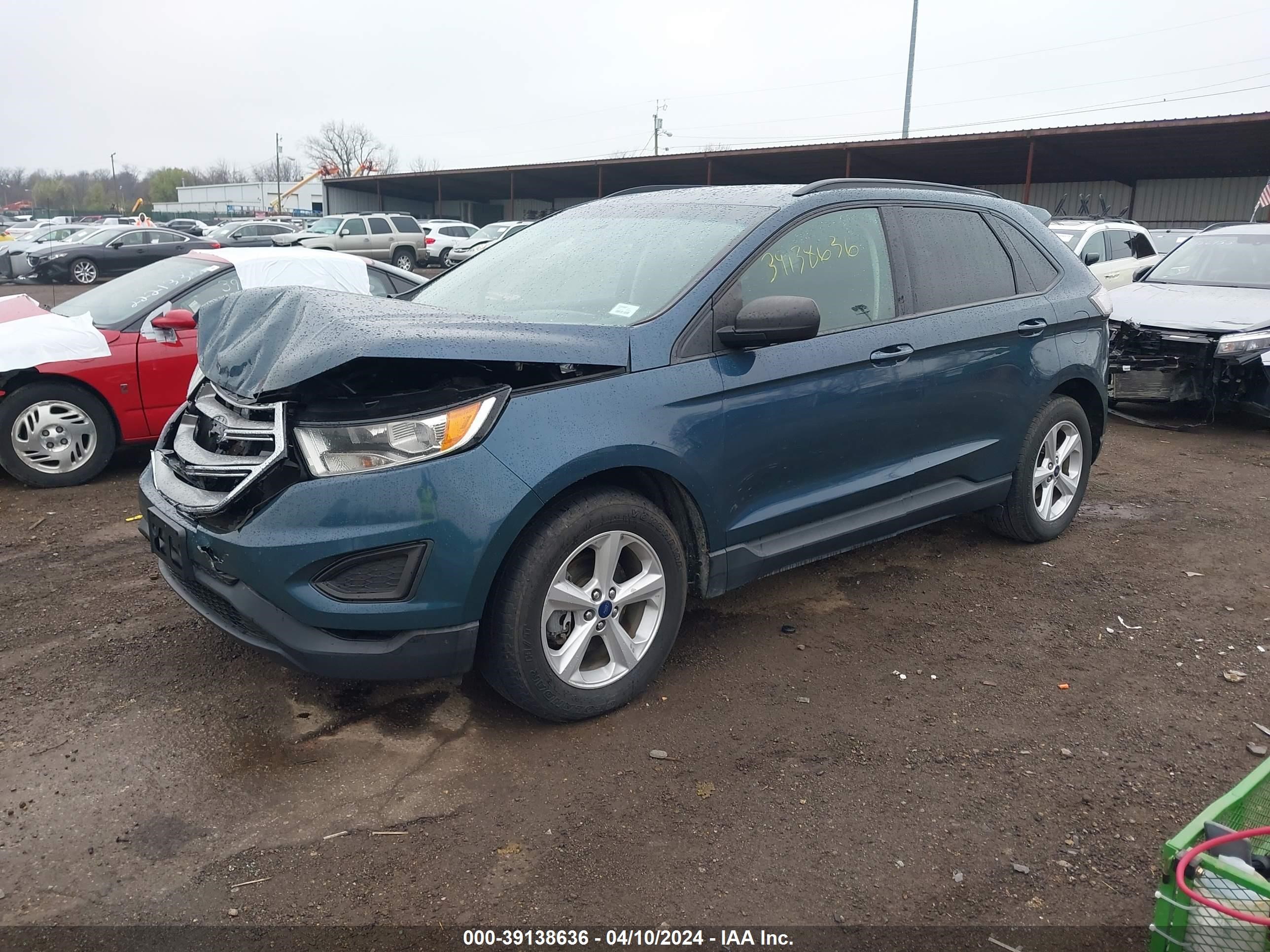 2016 Ford Edge Se vin: 2FMPK3G97GBC39919