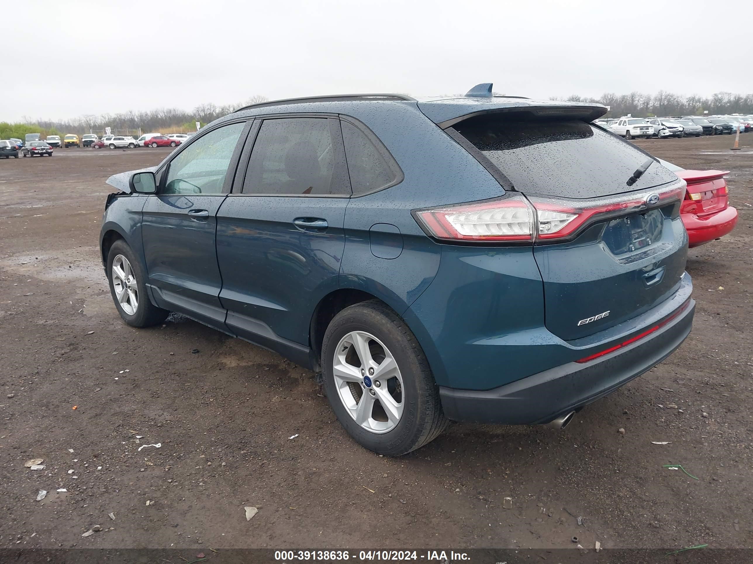 2016 Ford Edge Se vin: 2FMPK3G97GBC39919