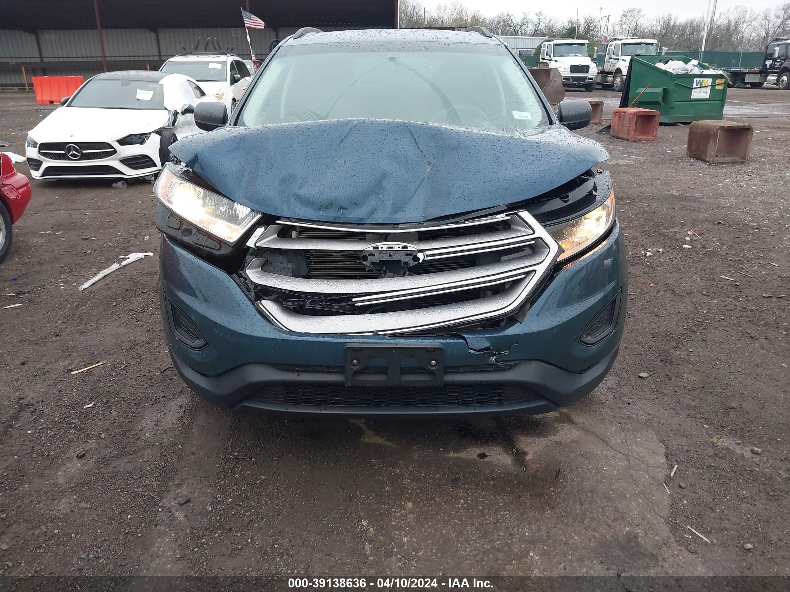 2016 Ford Edge Se vin: 2FMPK3G97GBC39919