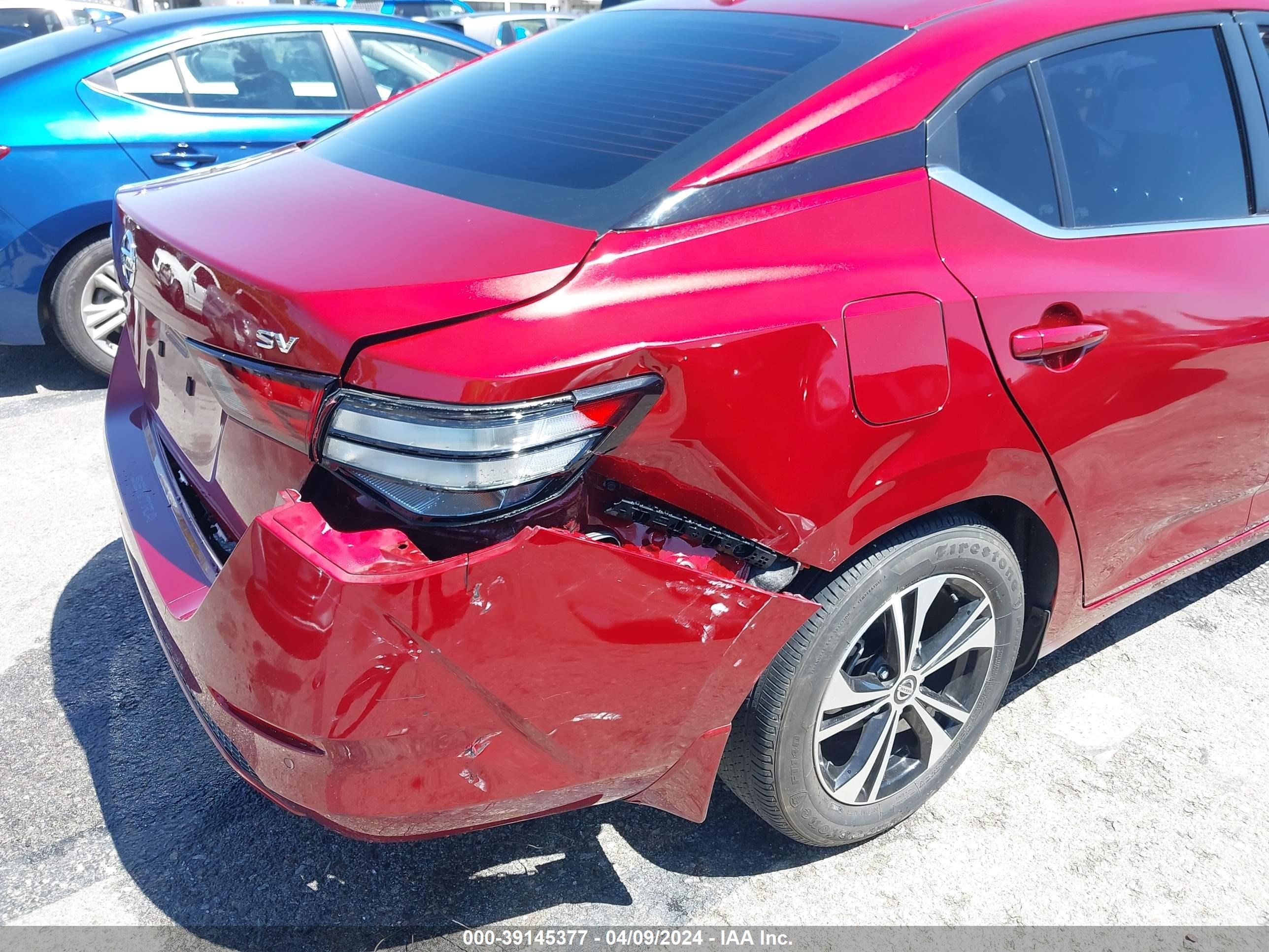 2022 Nissan Sentra Sv Xtronic Cvt vin: 3N1AB8CVXNY208603