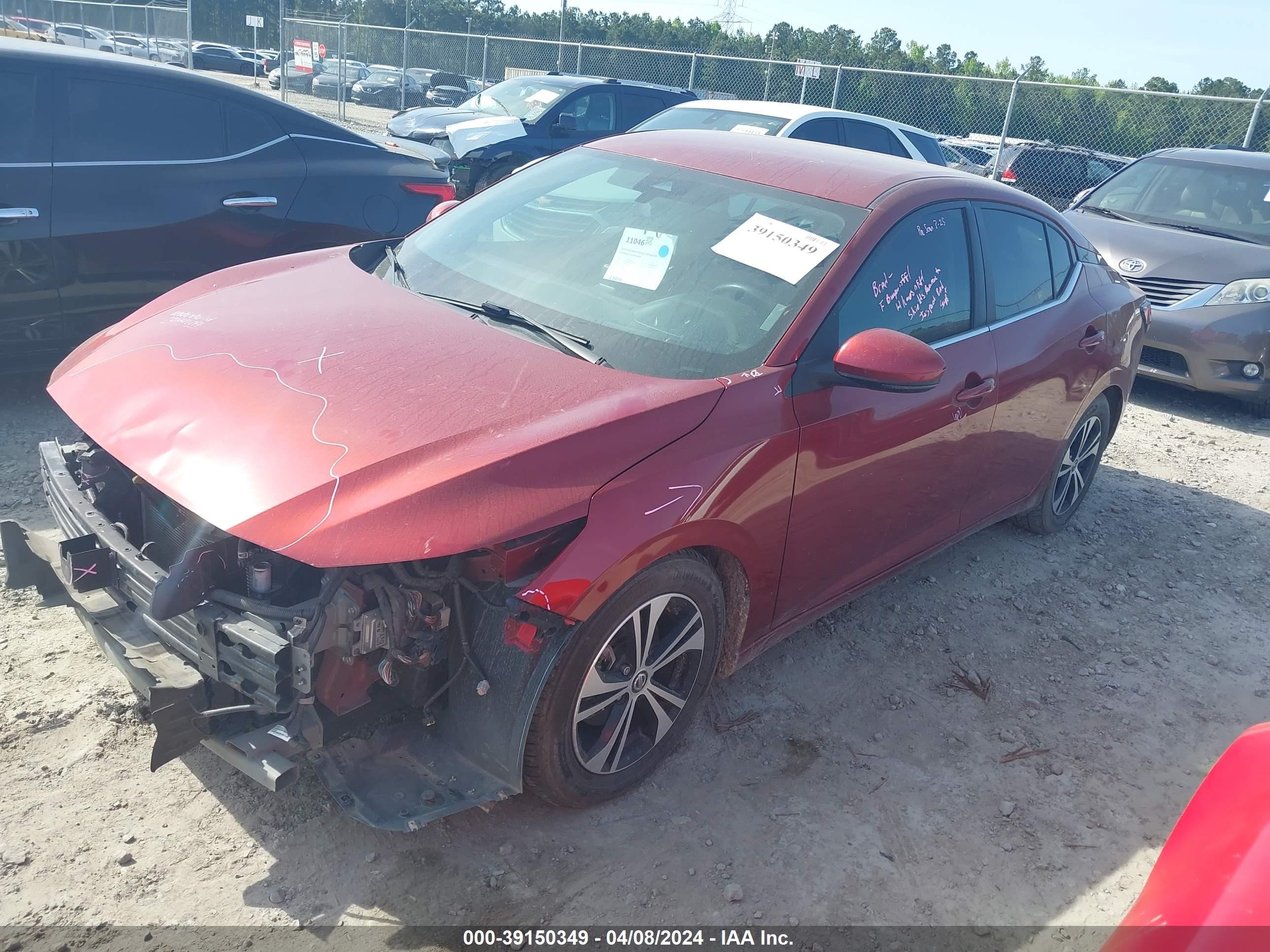 2020 Nissan Sentra Sv Xtronic Cvt vin: 3N1AB8CV0LY229537