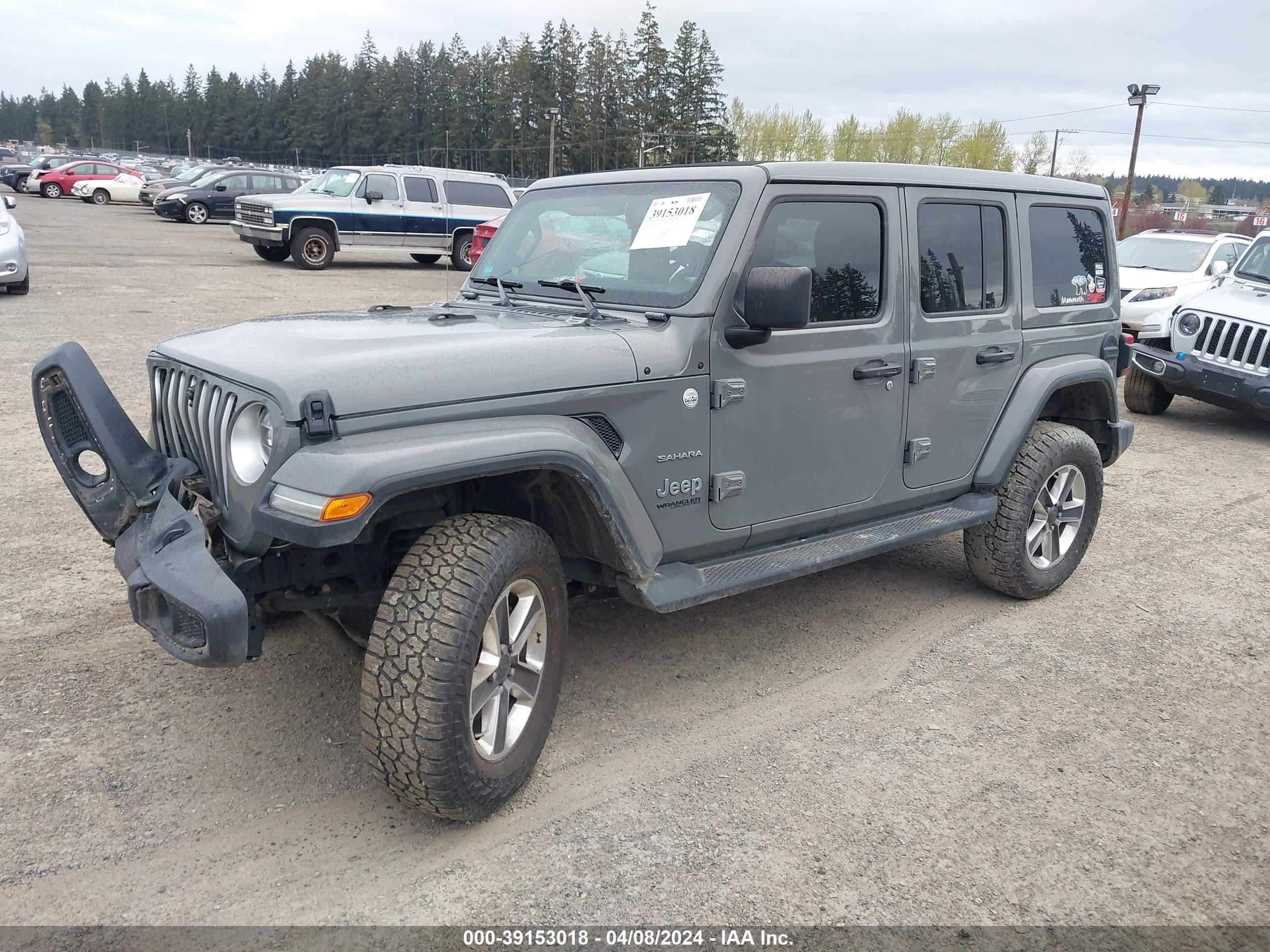 2021 Jeep Wrangler Unlimited Sahara 4X4 vin: 1C4HJXEM4MW695977