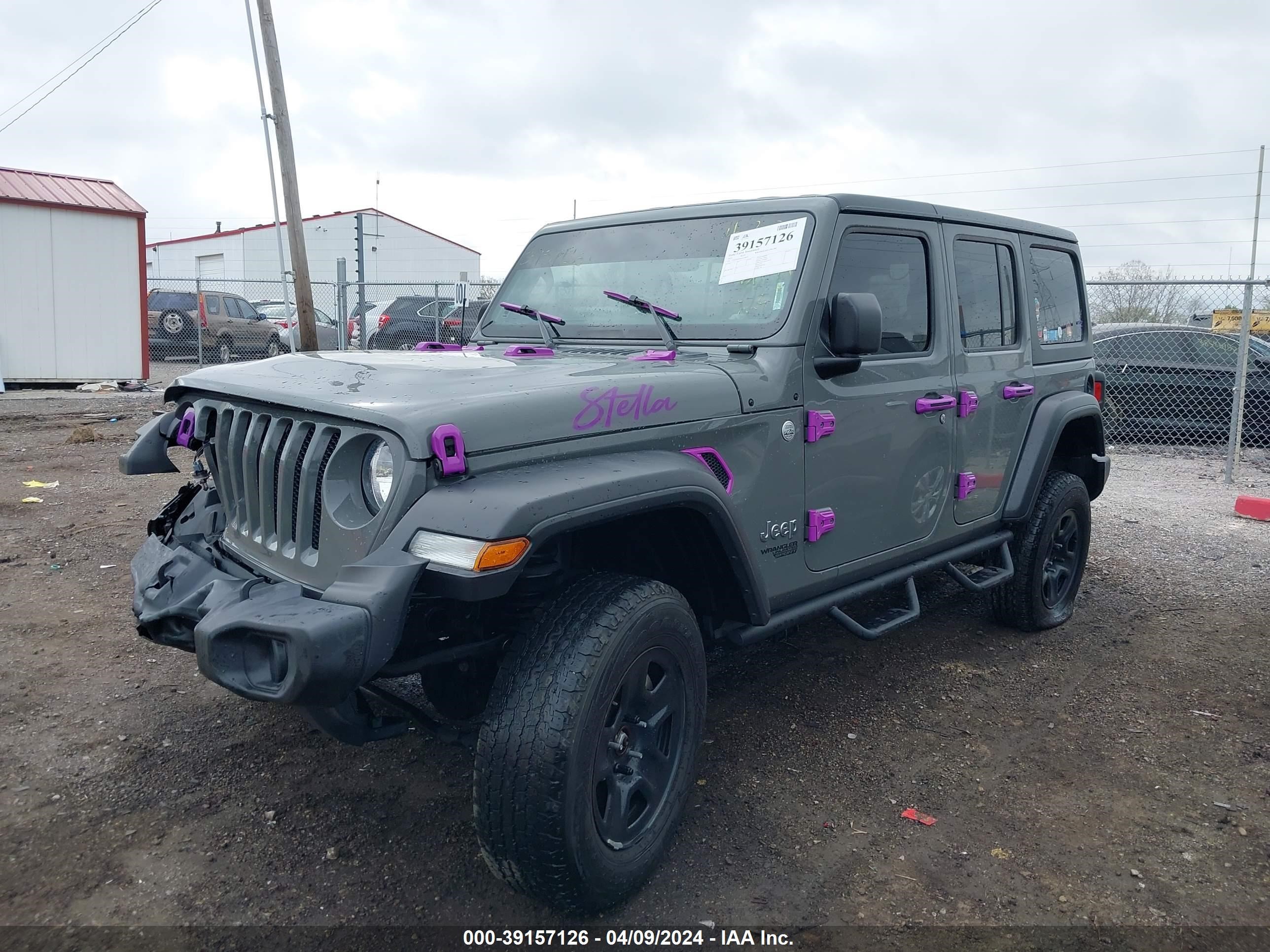 2021 Jeep Wrangler Unlimited Sport 4X4 vin: 1C4HJXDN4MW520879