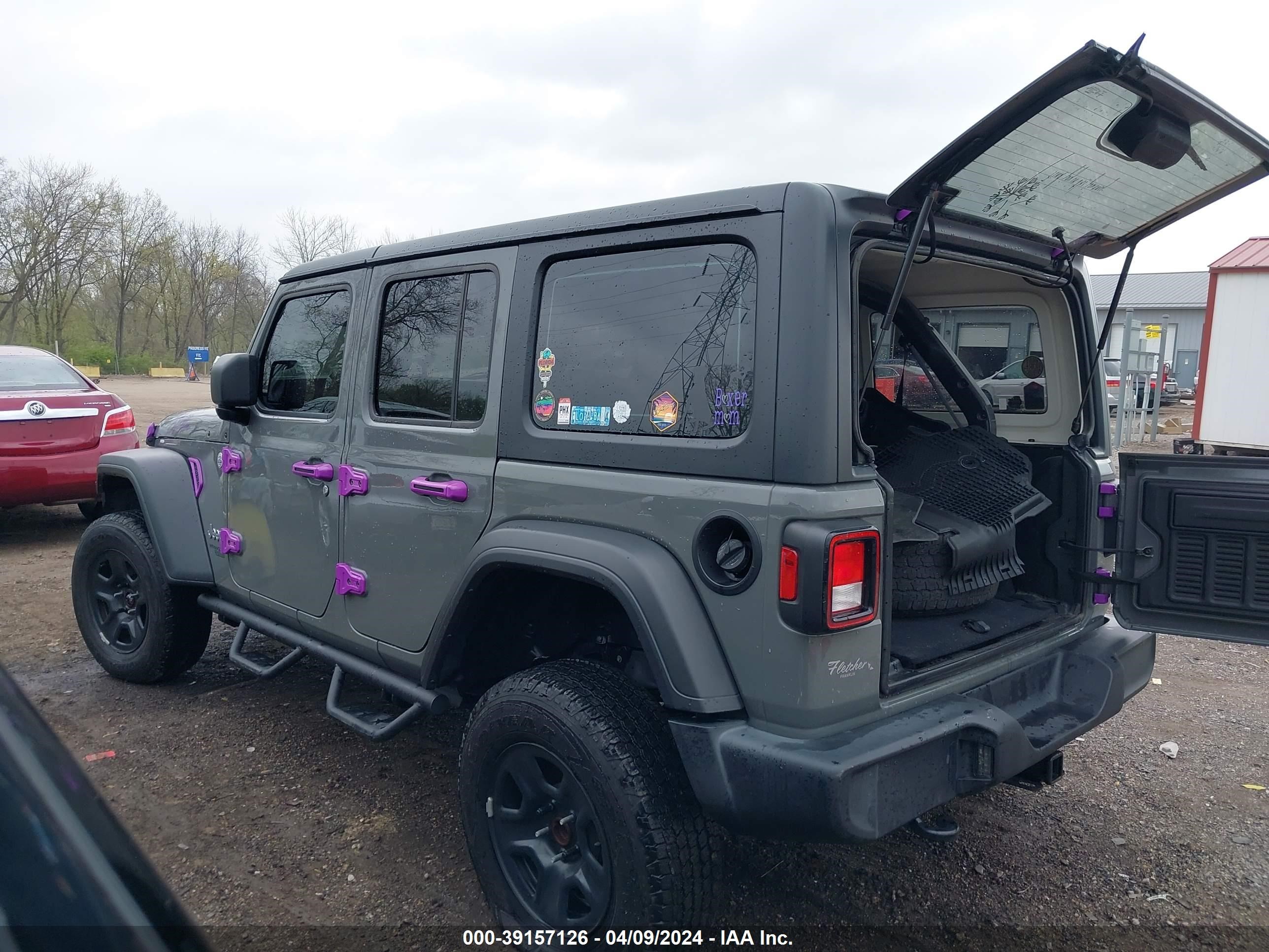 2021 Jeep Wrangler Unlimited Sport 4X4 vin: 1C4HJXDN4MW520879