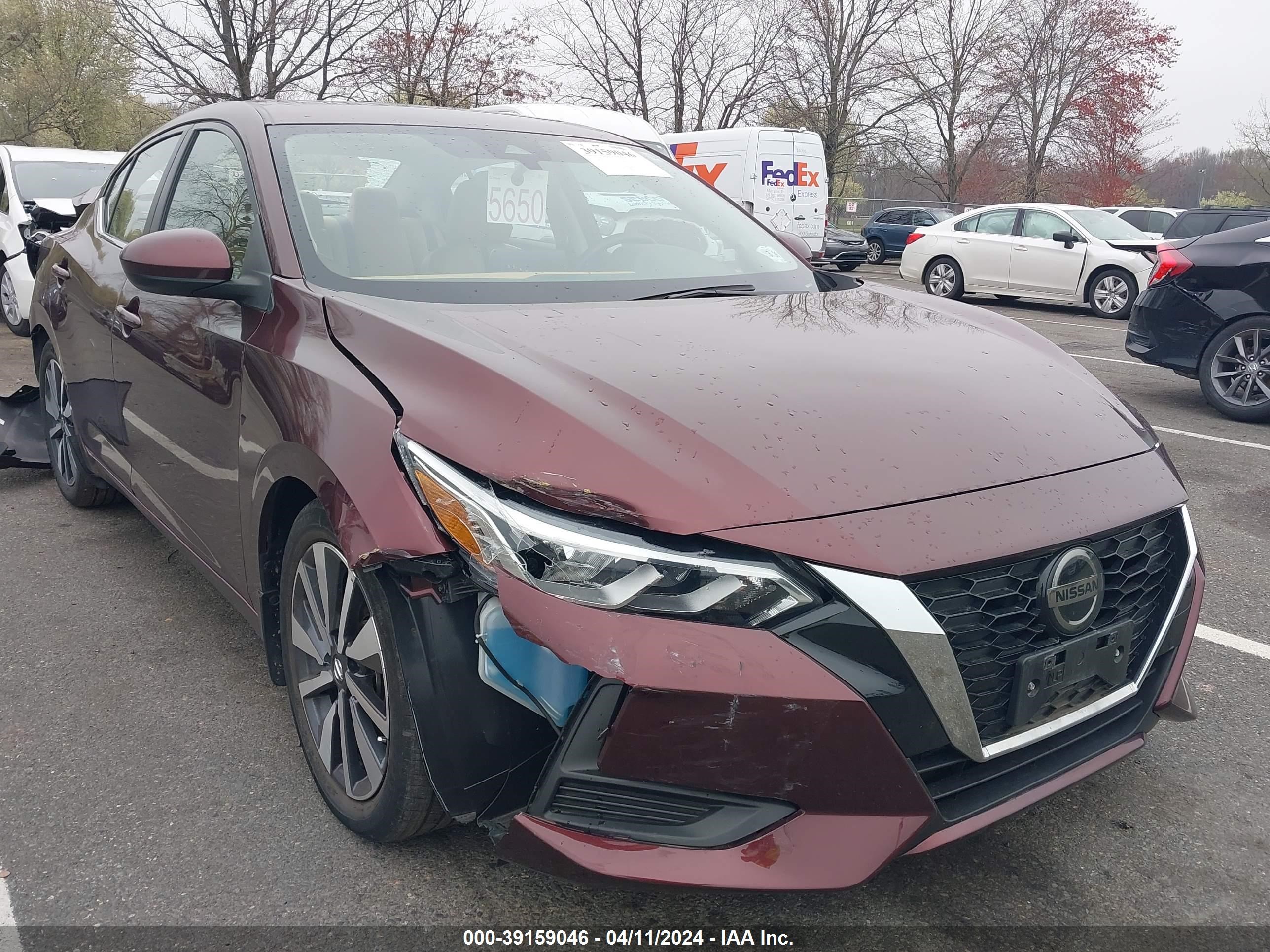 2021 Nissan Sentra Sv Xtronic Cvt vin: 3N1AB8CV1MY247627