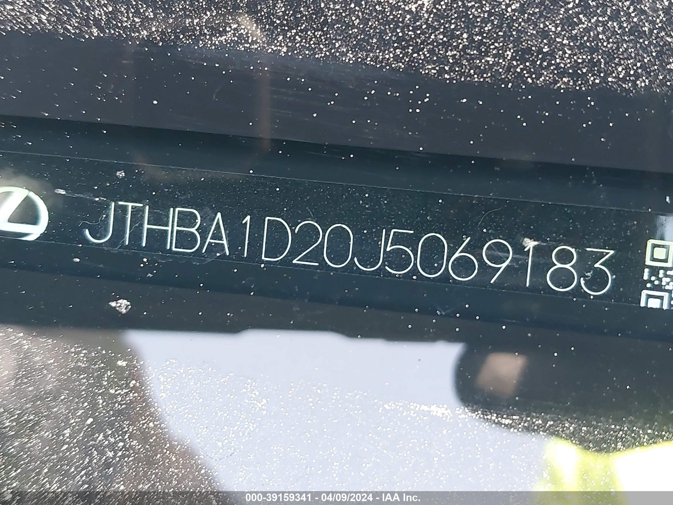 2018 Lexus Is 300 vin: JTHBA1D20J5069183