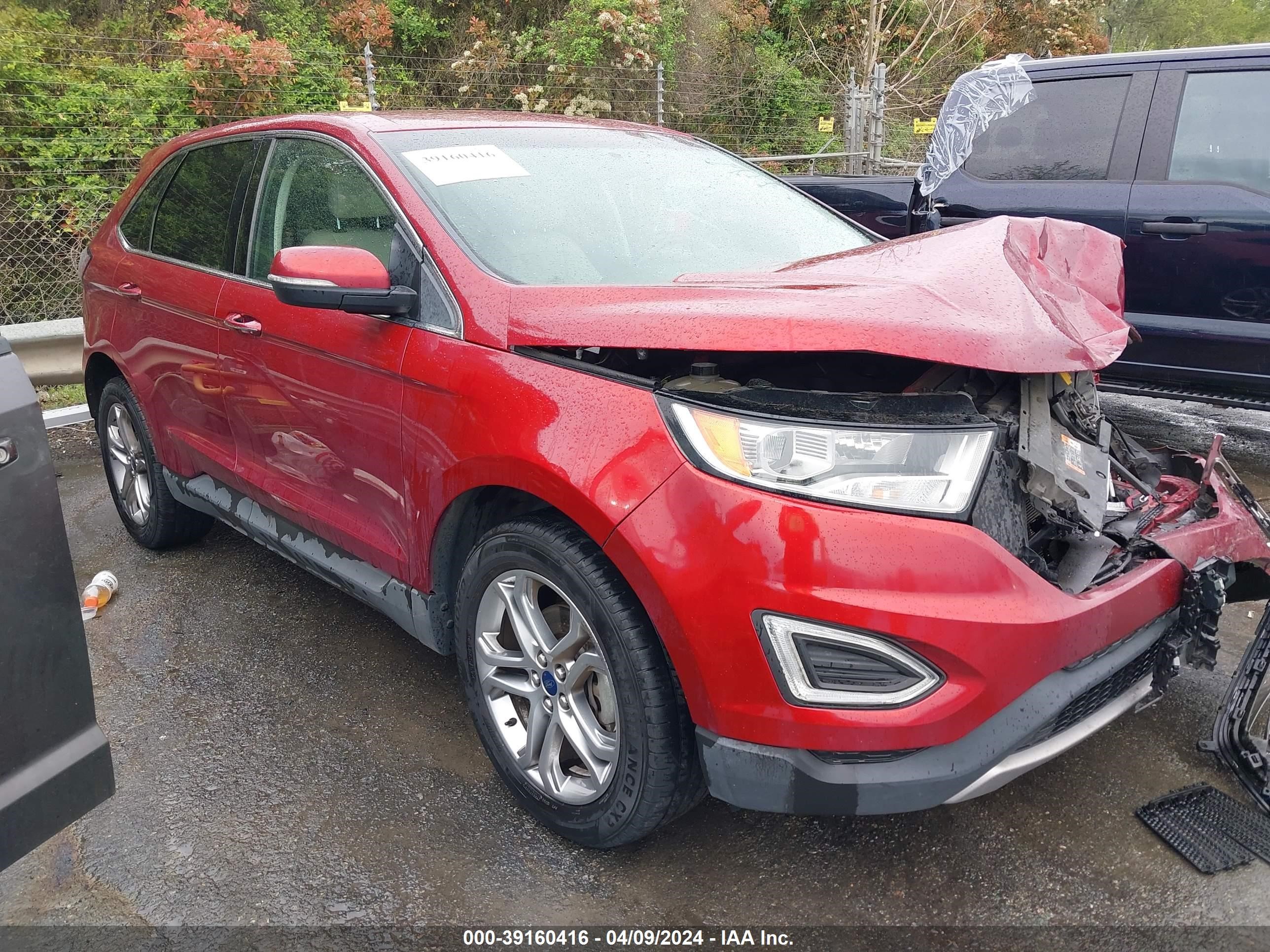 2016 Ford Edge Titanium vin: 2FMPK3K95GBB42015