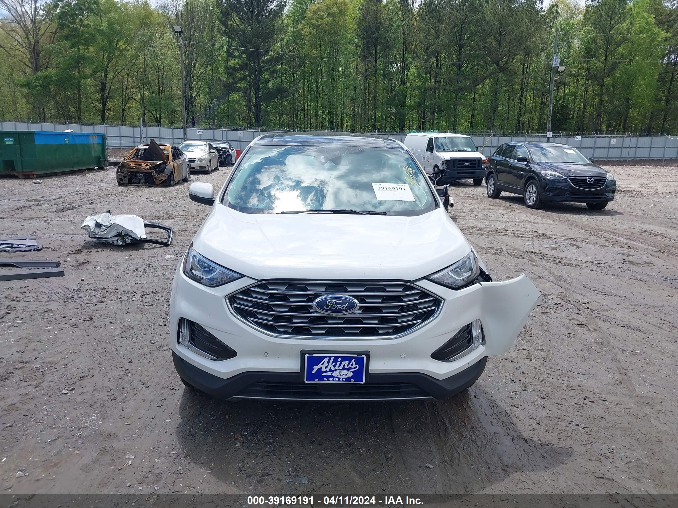 2021 Ford Edge Titanium vin: 2FMPK3K96MBA13745