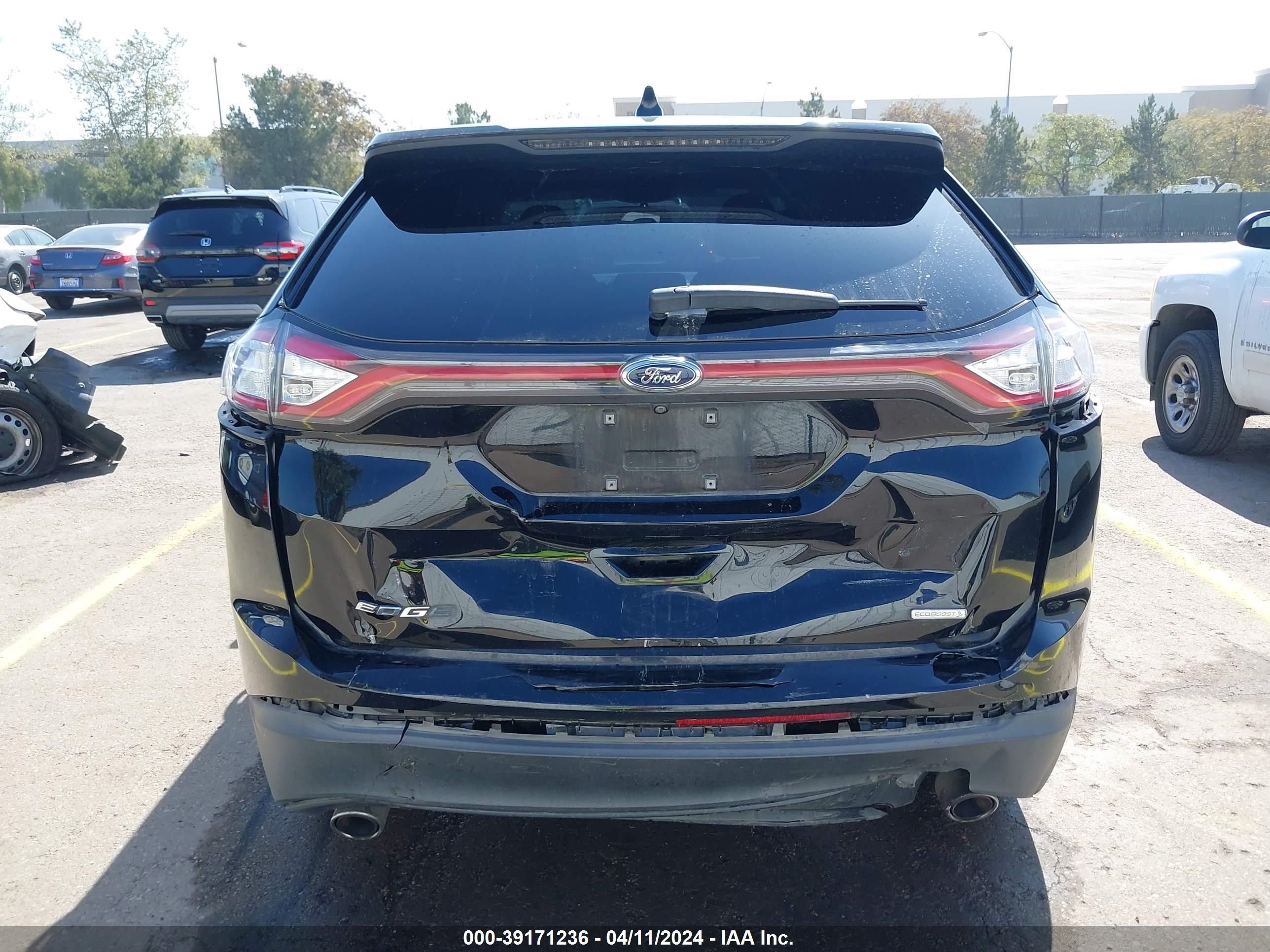 2018 Ford Edge Se vin: 2FMPK3G91JBB73181