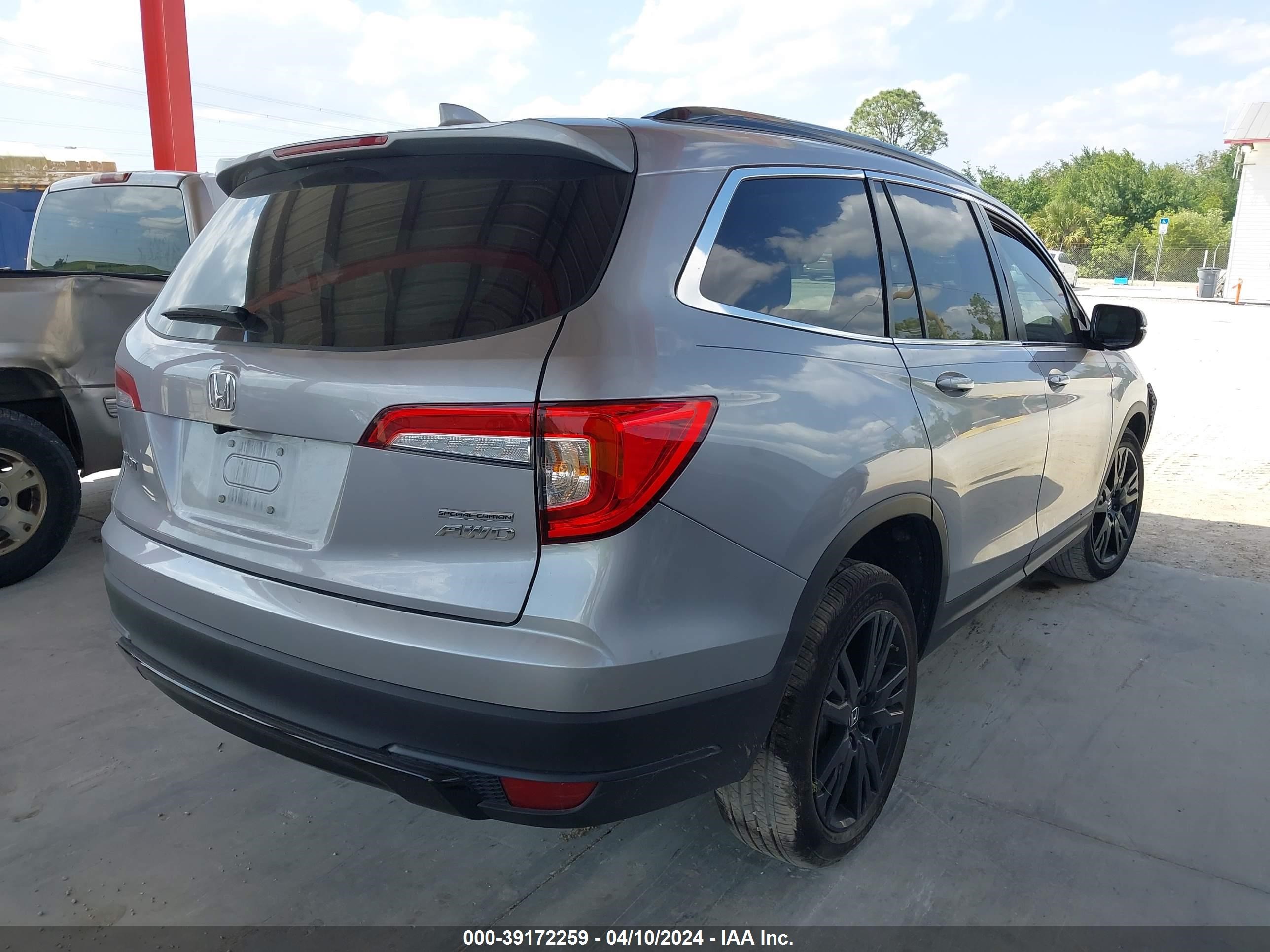 2022 Honda Pilot Awd Special Edition vin: 5FNYF6H21NB033253