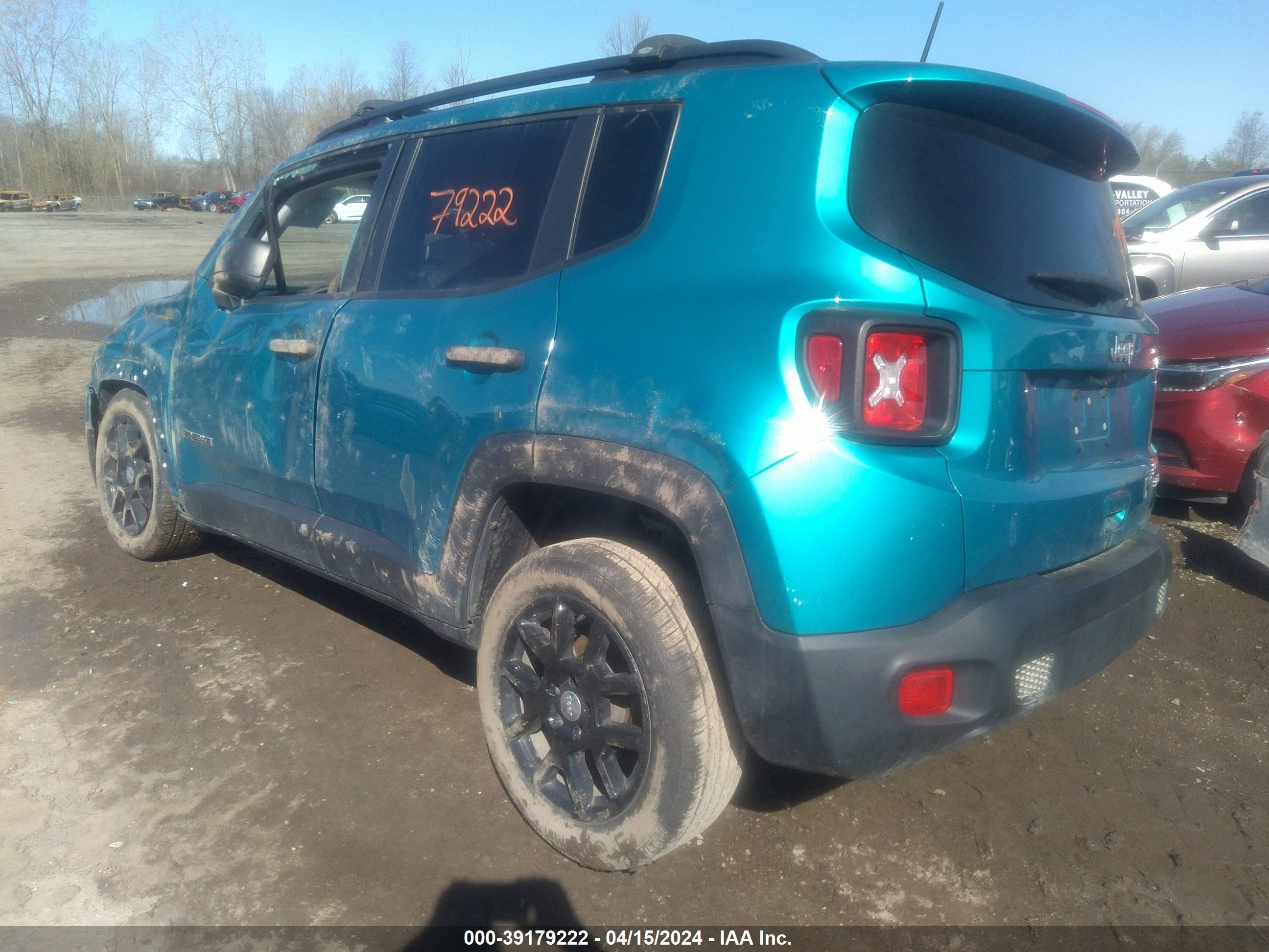 2020 Jeep Renegade Sport Fwd vin: ZACNJAABXLPL08975