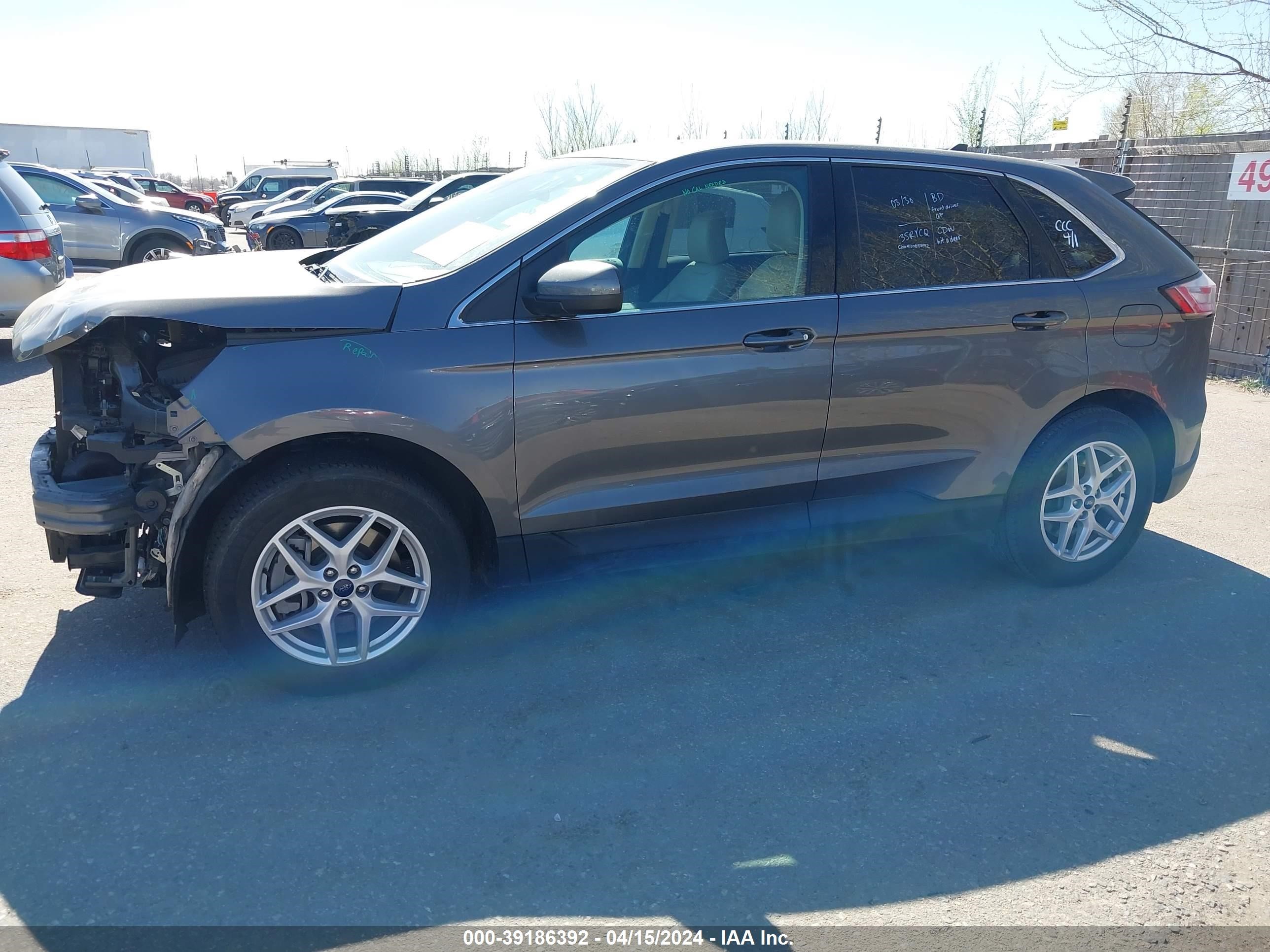 2022 Ford Edge Sel vin: 2FMPK4J94NBA93247