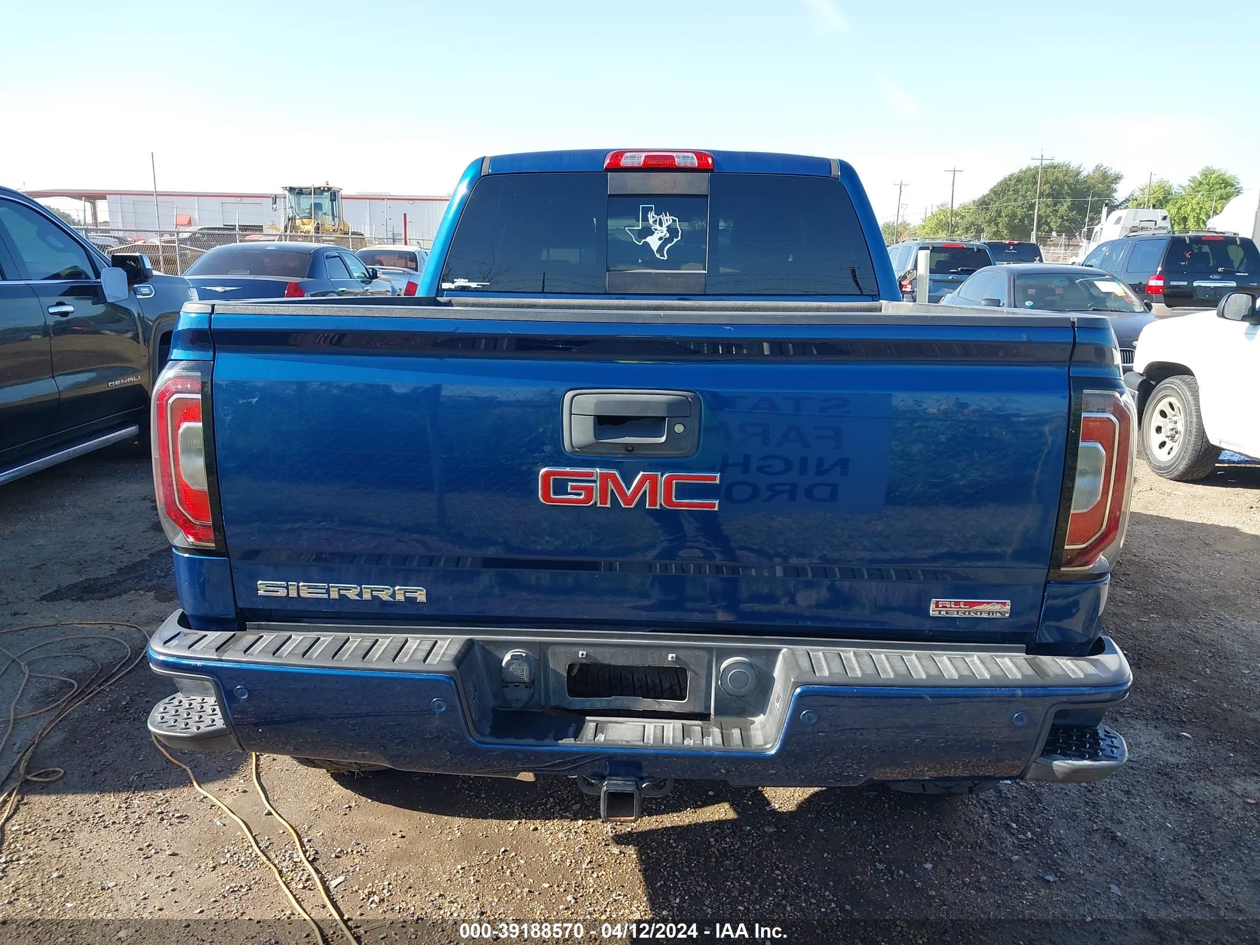 2017 GMC Sierra 1500 Slt vin: 3GTU2NEC4HG217215