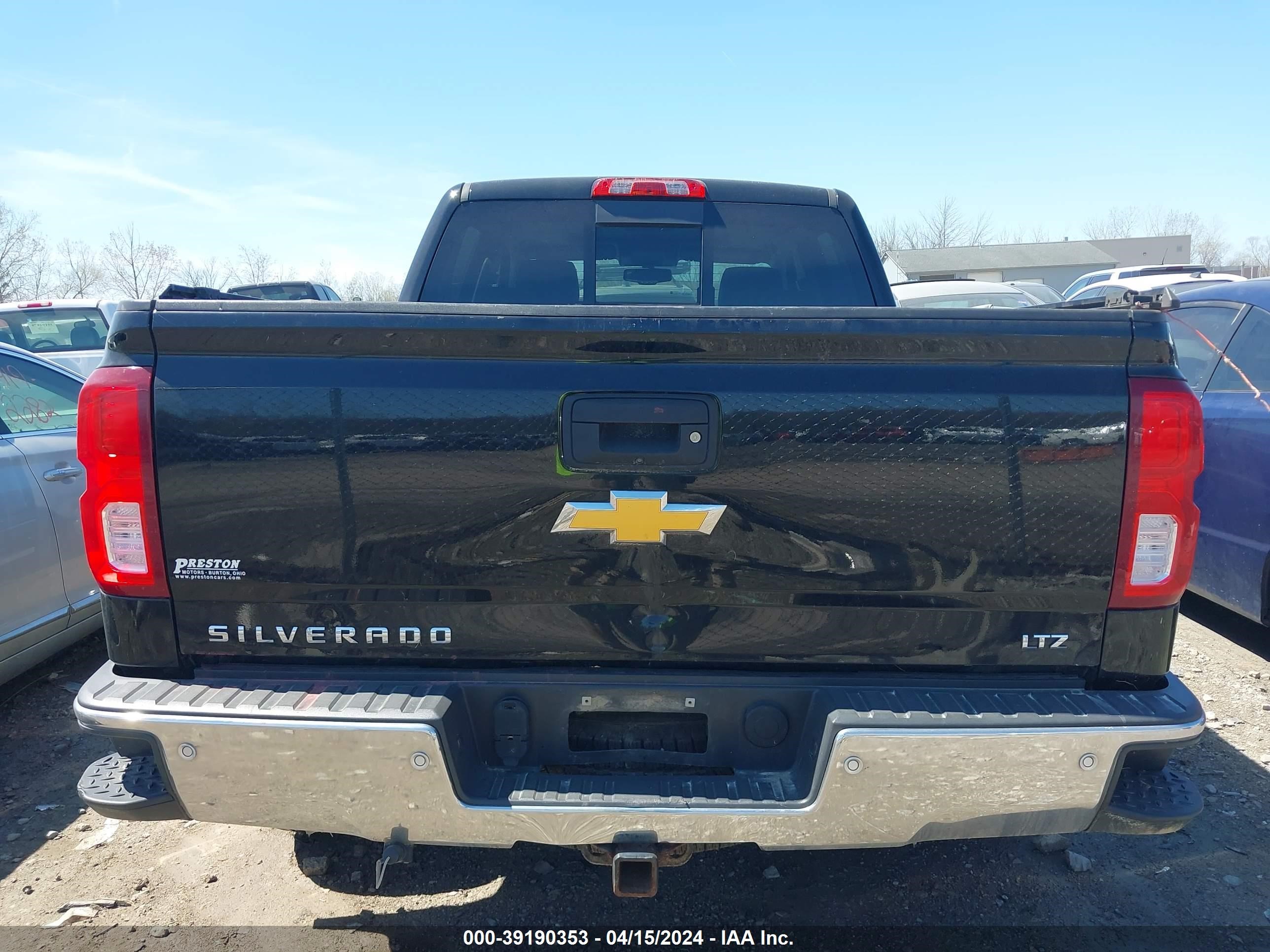 2016 Chevrolet Silverado 1500 1Lz vin: 3GCUKSEC0GG222456