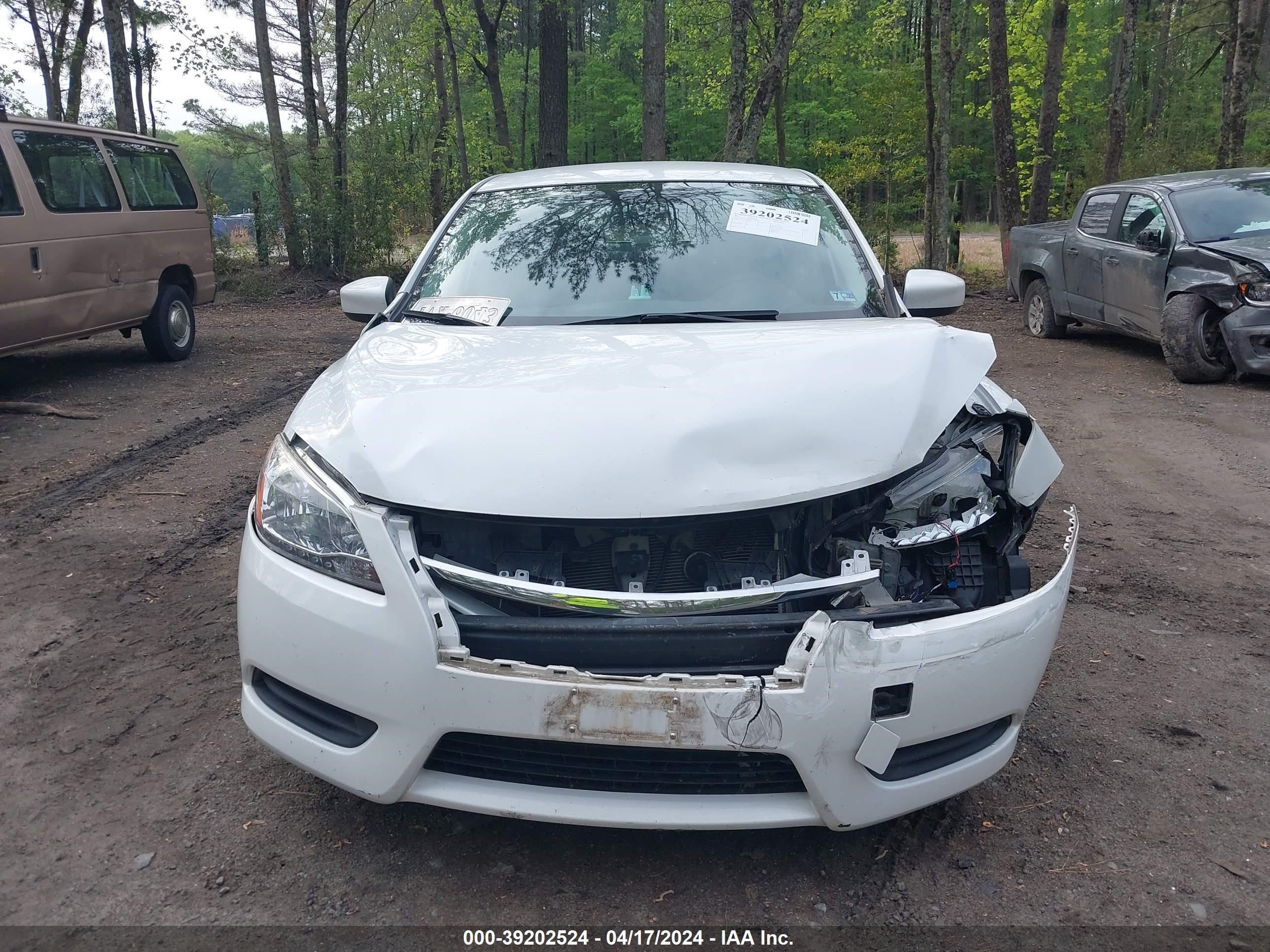 2014 Nissan Sentra Sv vin: 3N1AB7AP8EY253604