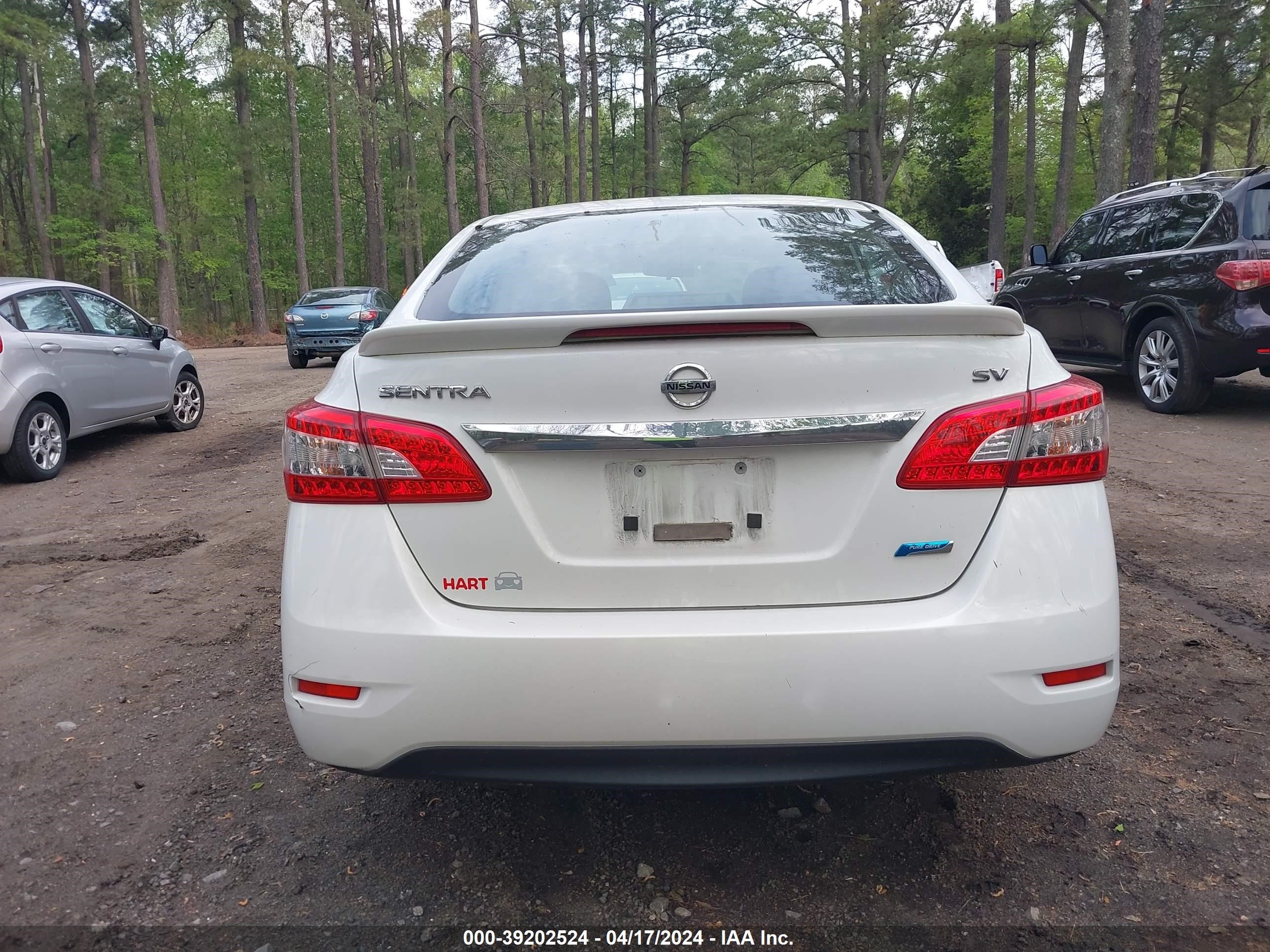 2014 Nissan Sentra Sv vin: 3N1AB7AP8EY253604