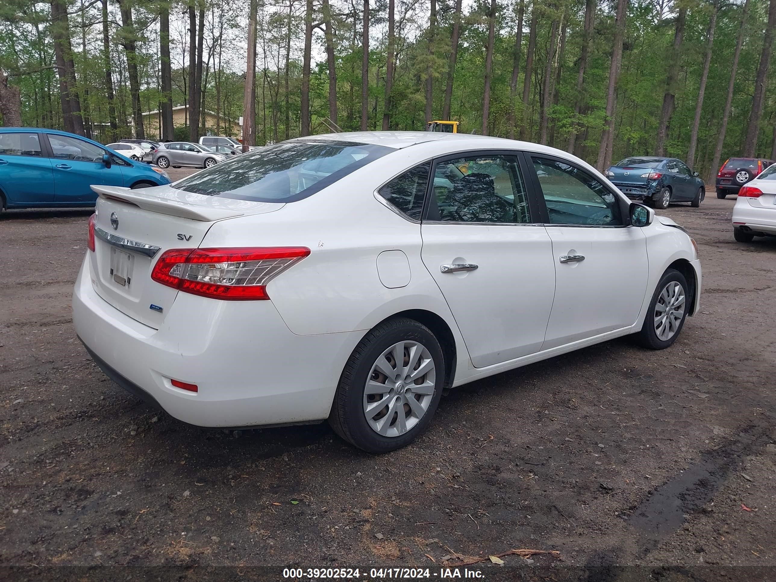 2014 Nissan Sentra Sv vin: 3N1AB7AP8EY253604