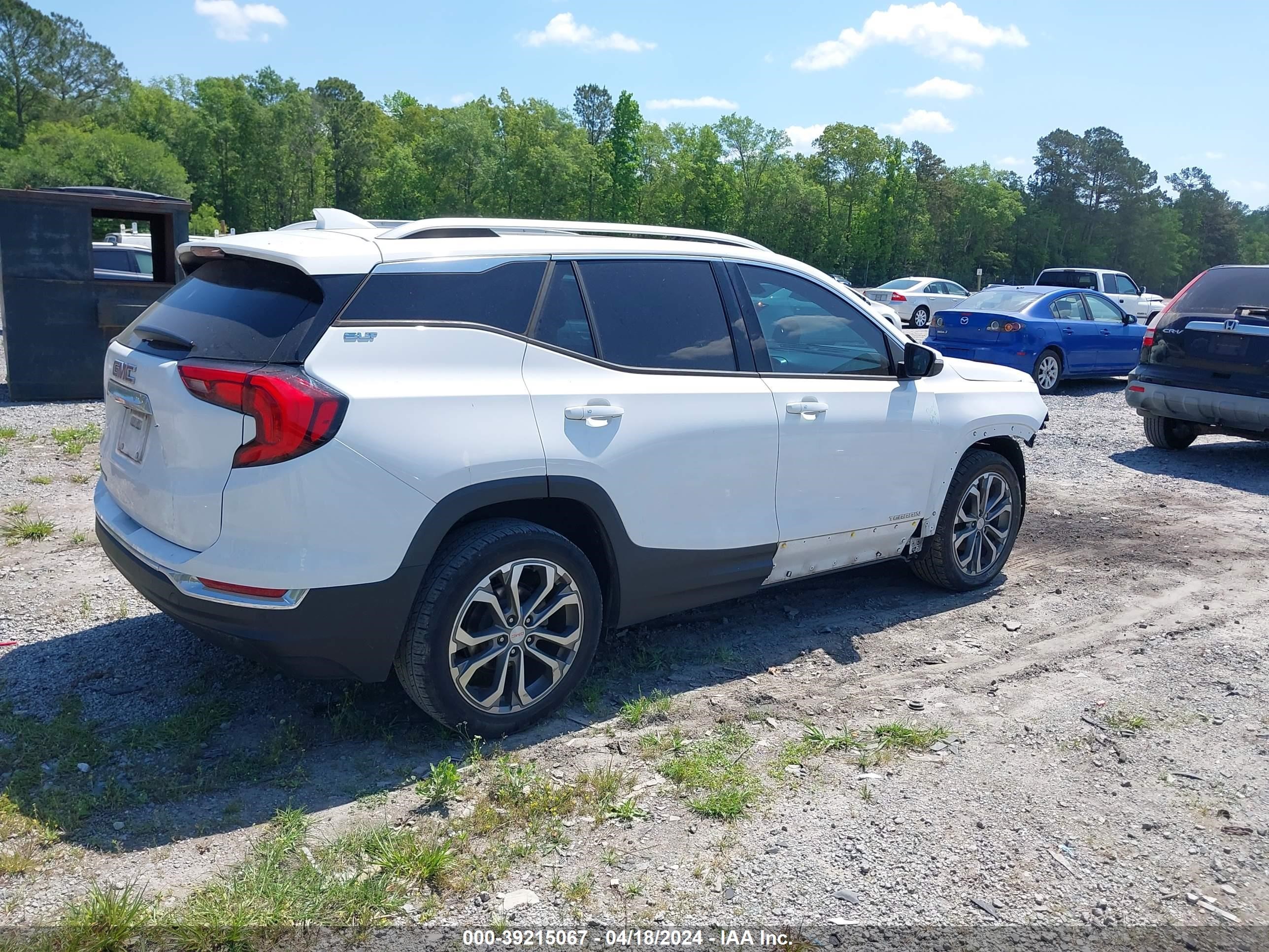 2018 GMC Terrain Slt vin: 3GKALPEV4JL261956