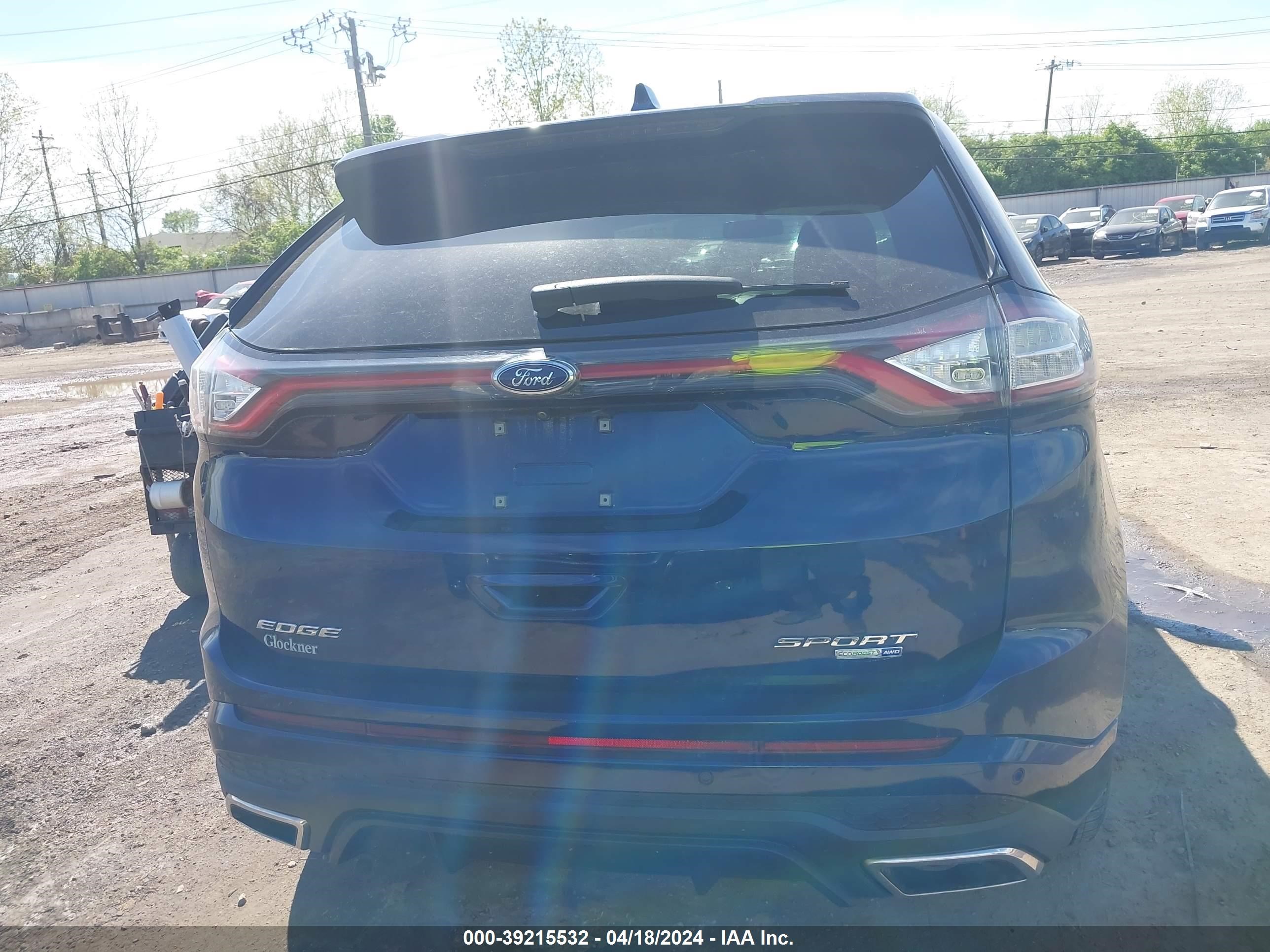 2016 Ford Edge Sport vin: 2FMPK4AP5GBC13249