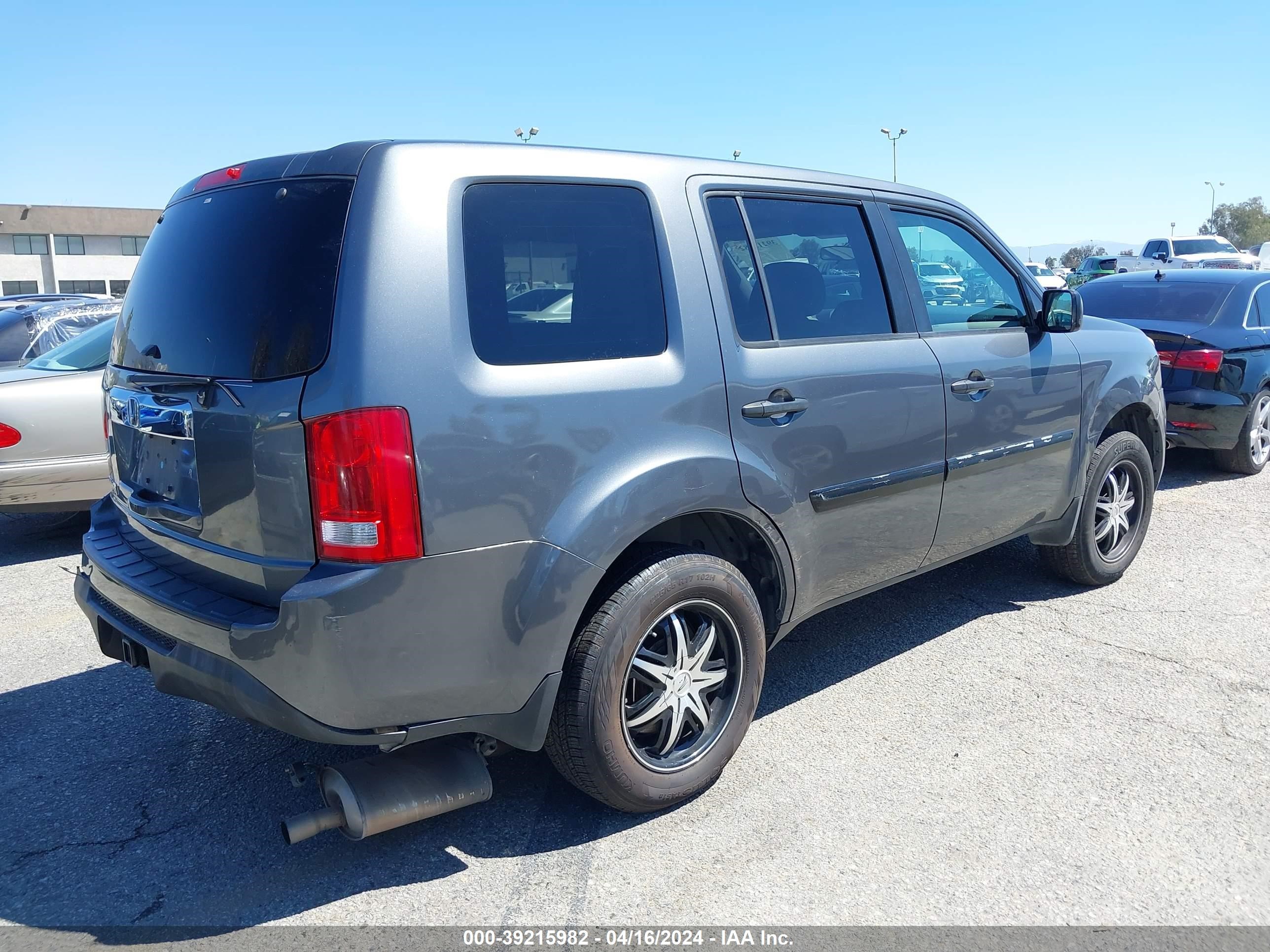 2013 Honda Pilot Lx vin: 5FNYF3H26DB031043