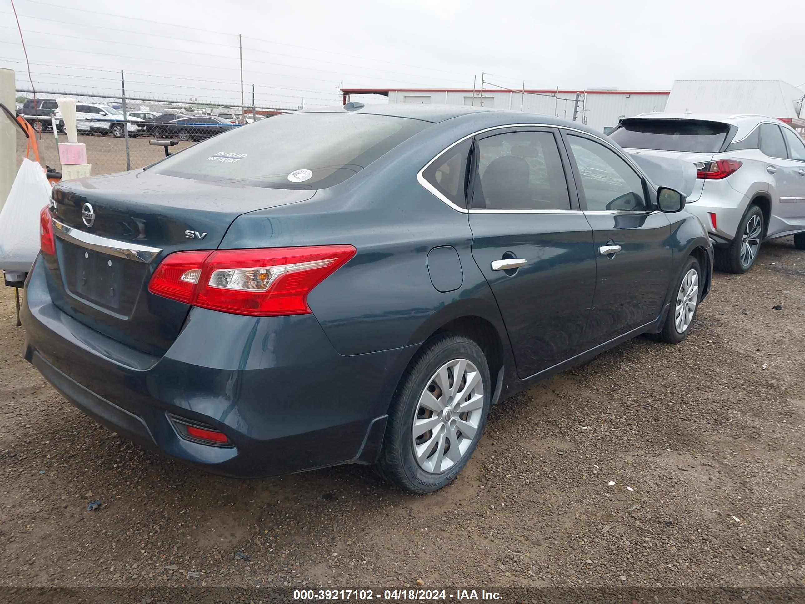 2016 Nissan Sentra Sv vin: 3N1AB7AP9GY333657