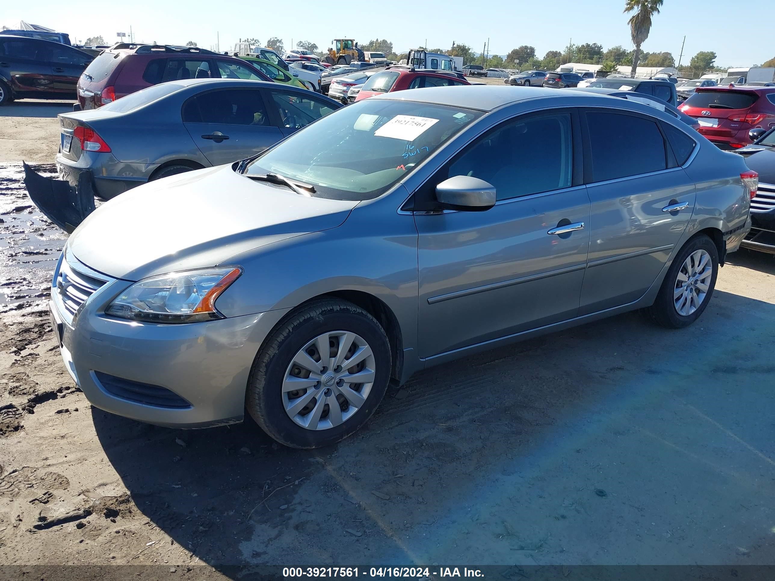 2014 Nissan Sentra S vin: 3N1AB7AP8EL685560