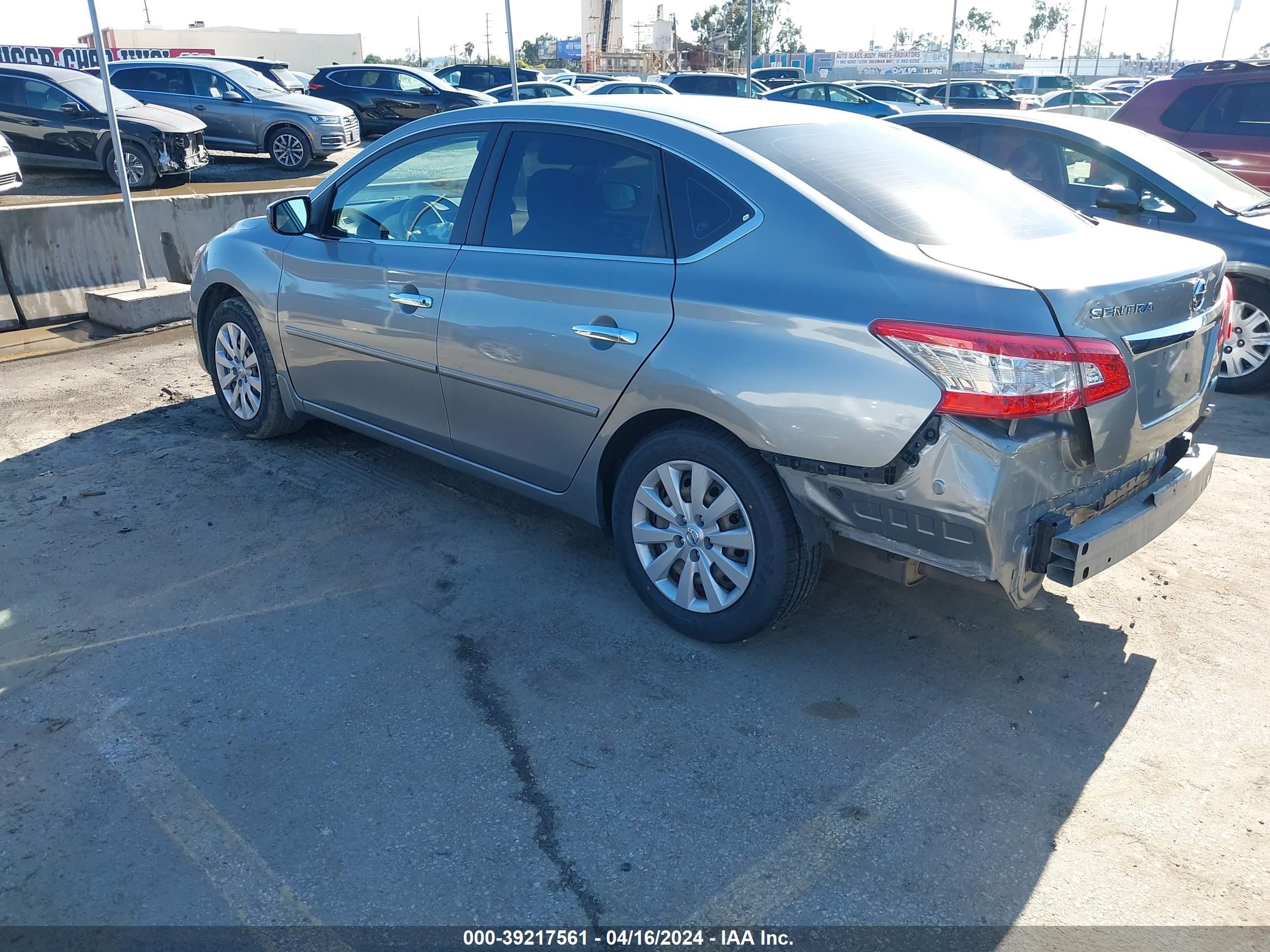 2014 Nissan Sentra S vin: 3N1AB7AP8EL685560