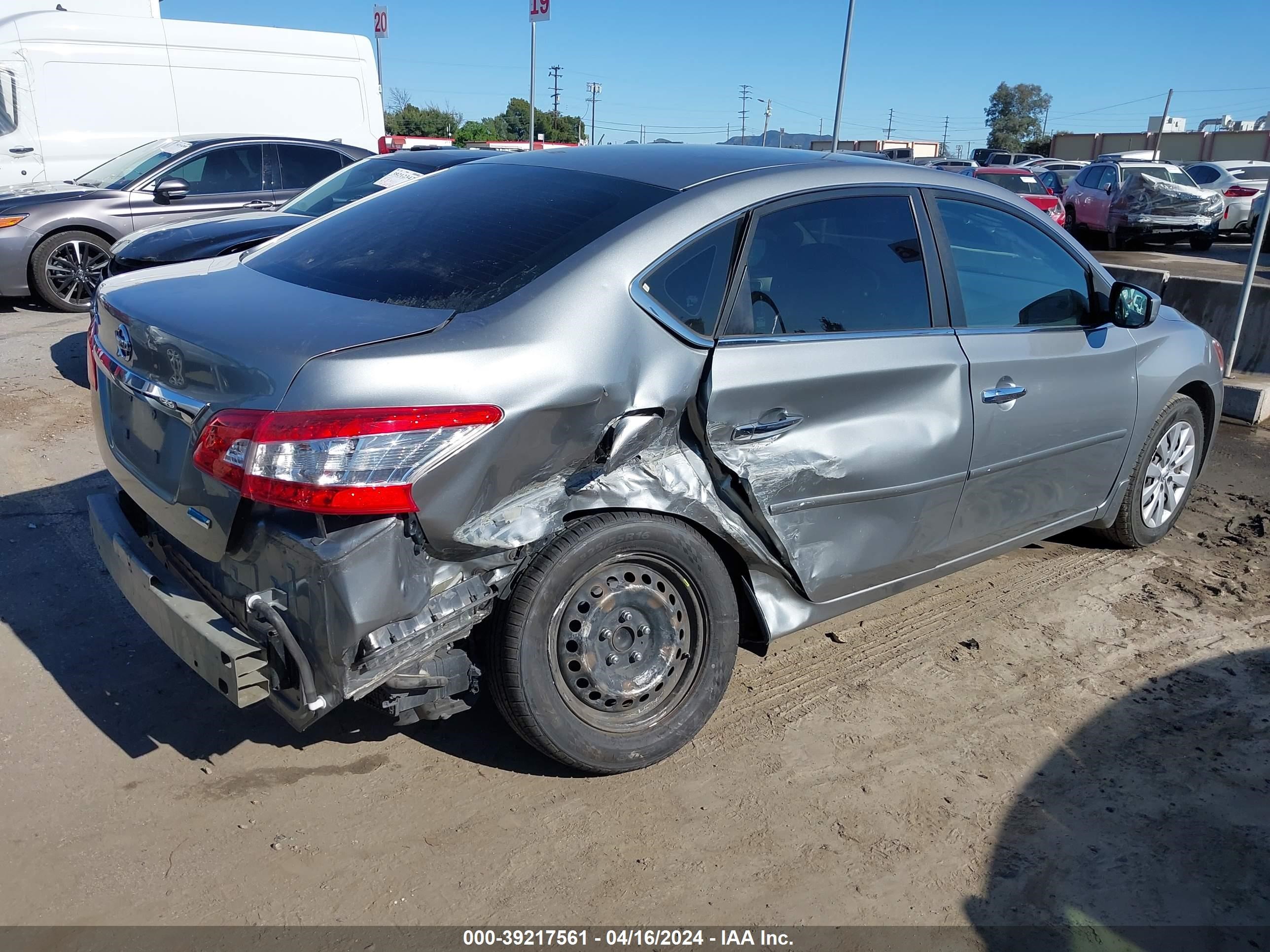 2014 Nissan Sentra S vin: 3N1AB7AP8EL685560