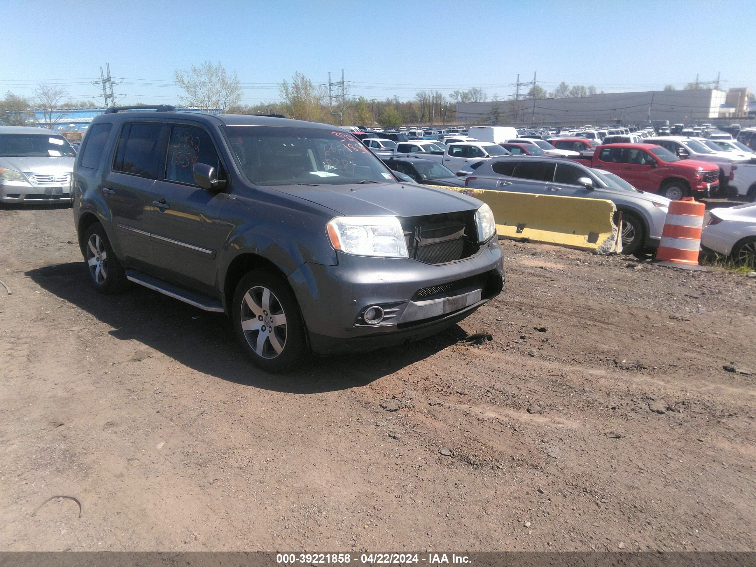 2012 Honda Pilot Touring vin: 5FNYF4H91CB038564