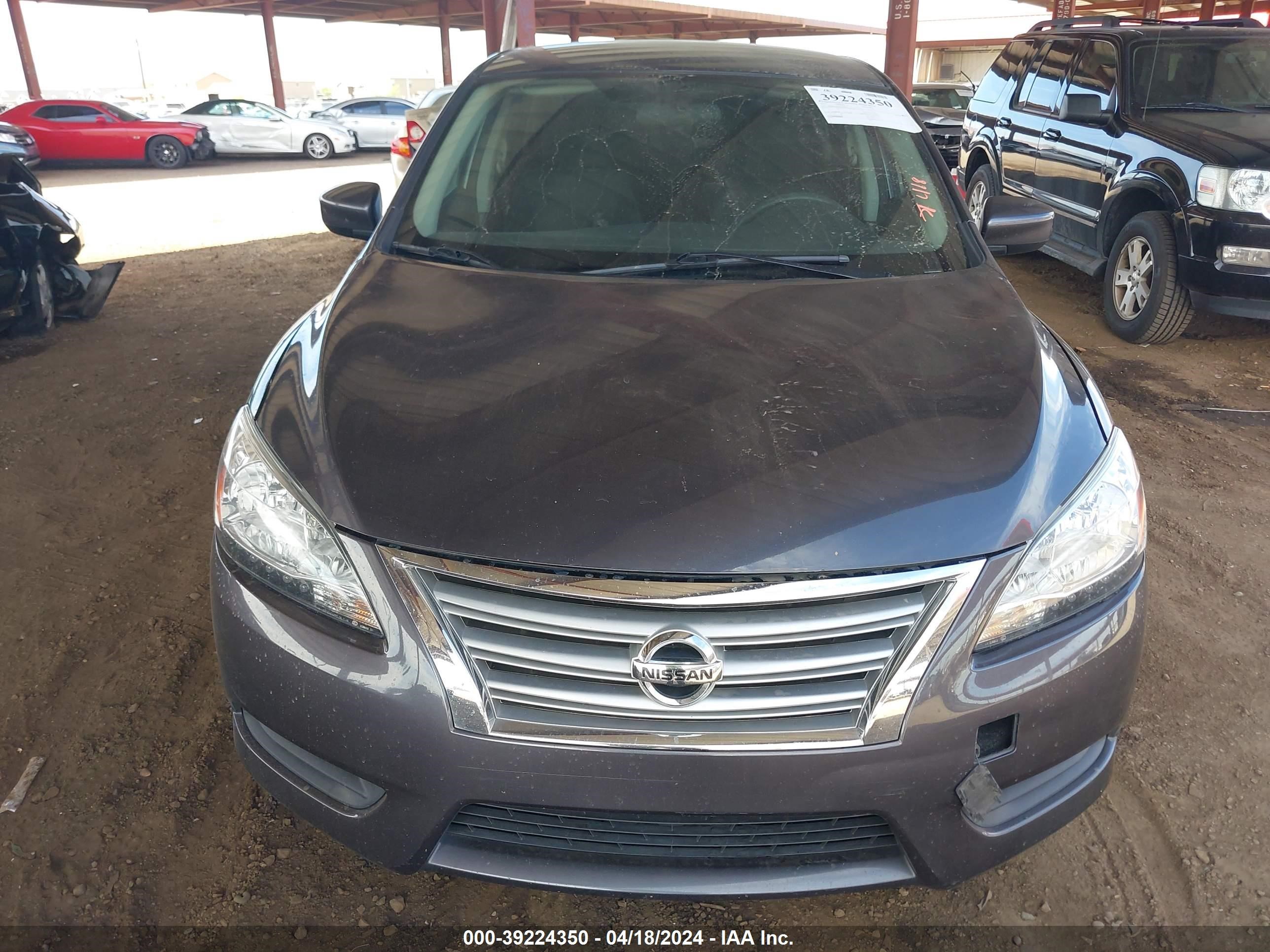 2014 Nissan Sentra Sv vin: 3N1AB7AP1EL670611