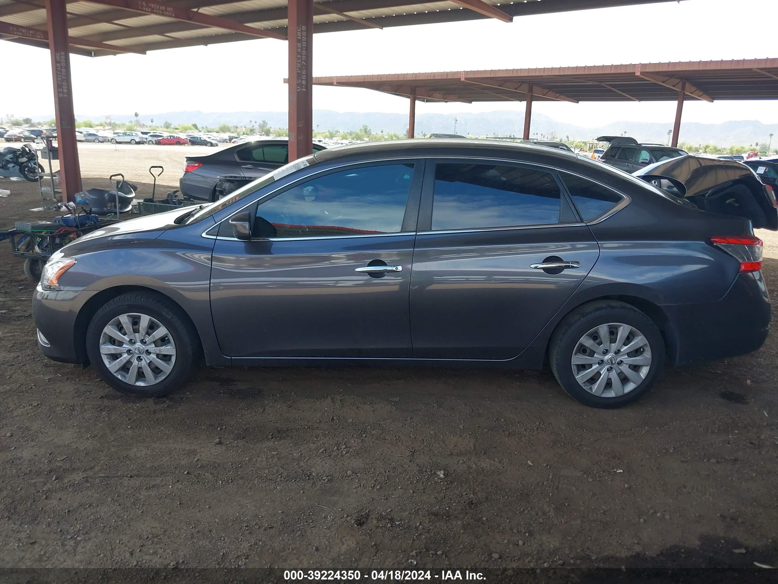 2014 Nissan Sentra Sv vin: 3N1AB7AP1EL670611