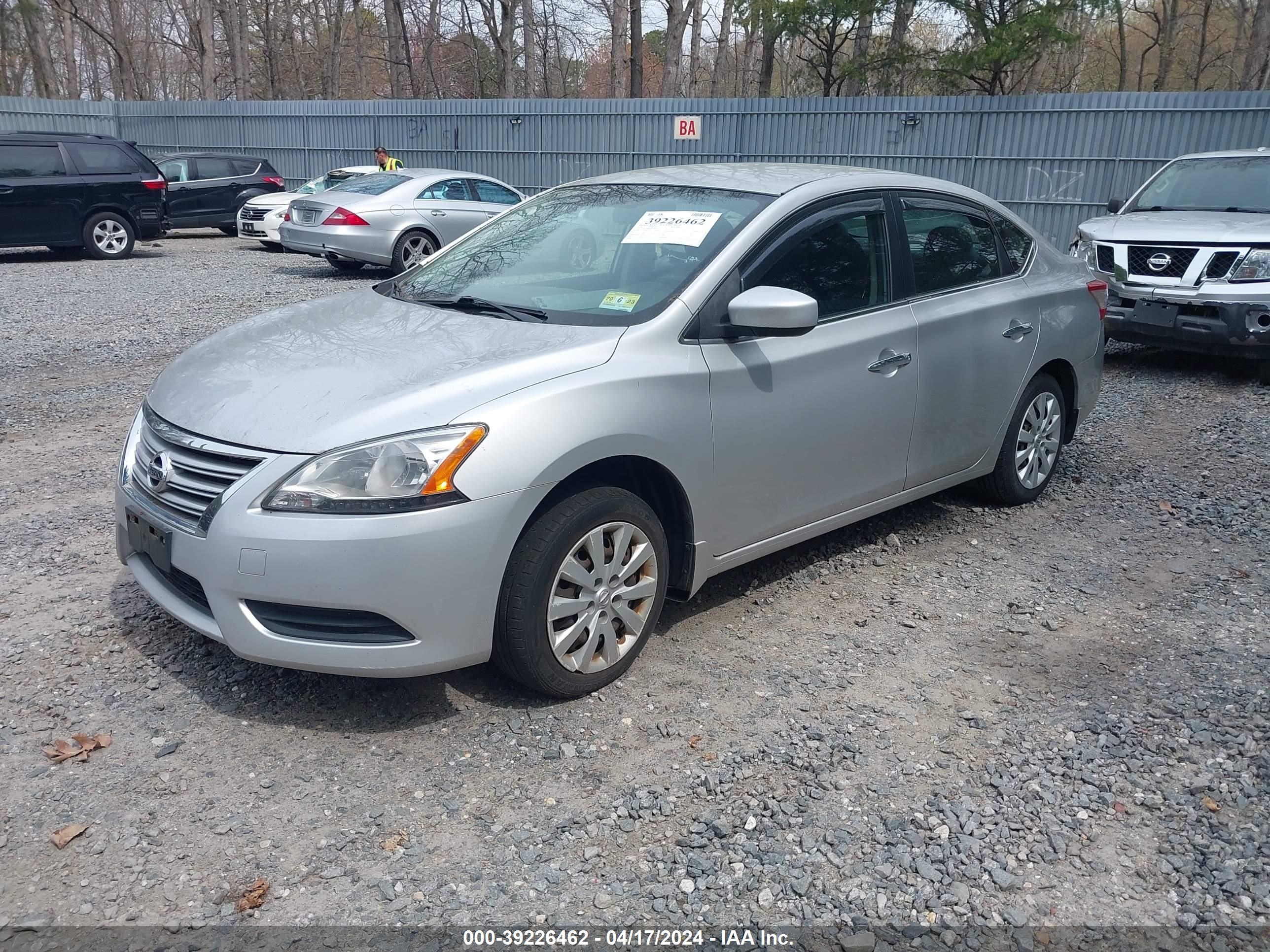 2014 Nissan Sentra Fe+ S/Fe+ Sv/S/Sl/Sr/Sv vin: 3N1AB7AP6EY237675