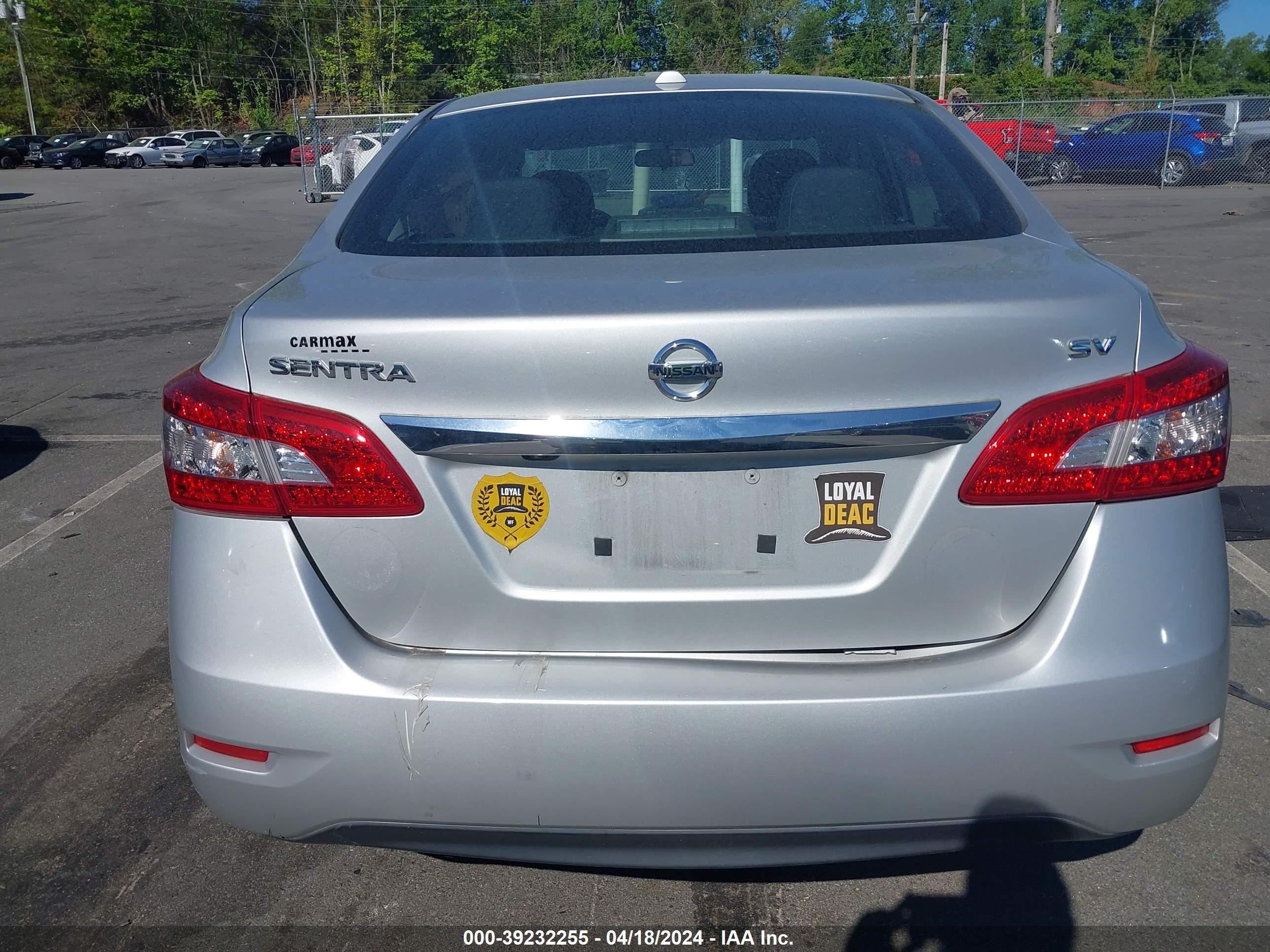 2015 Nissan Sentra Sv vin: 3N1AB7AP3FL644254