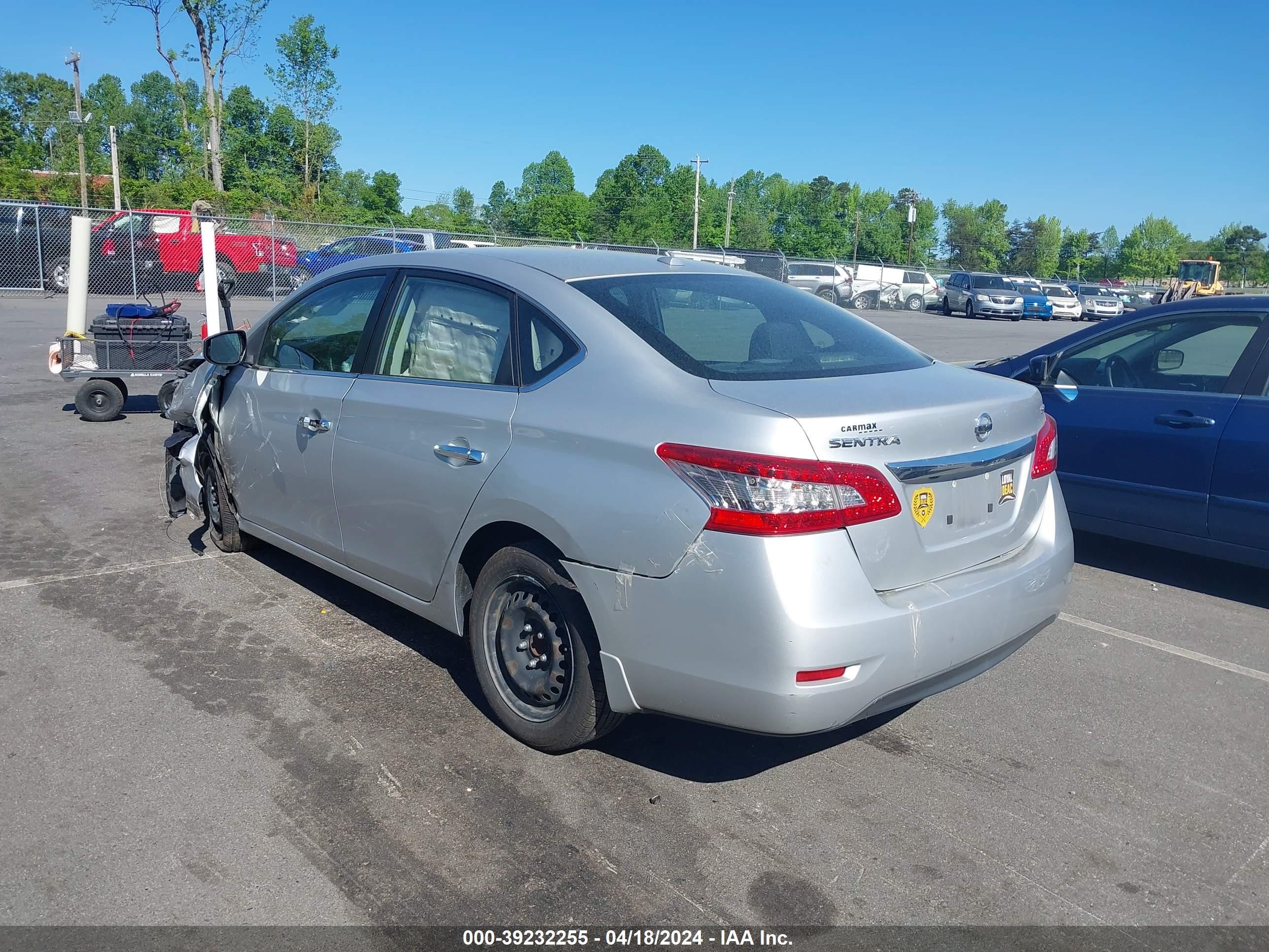 2015 Nissan Sentra Sv vin: 3N1AB7AP3FL644254