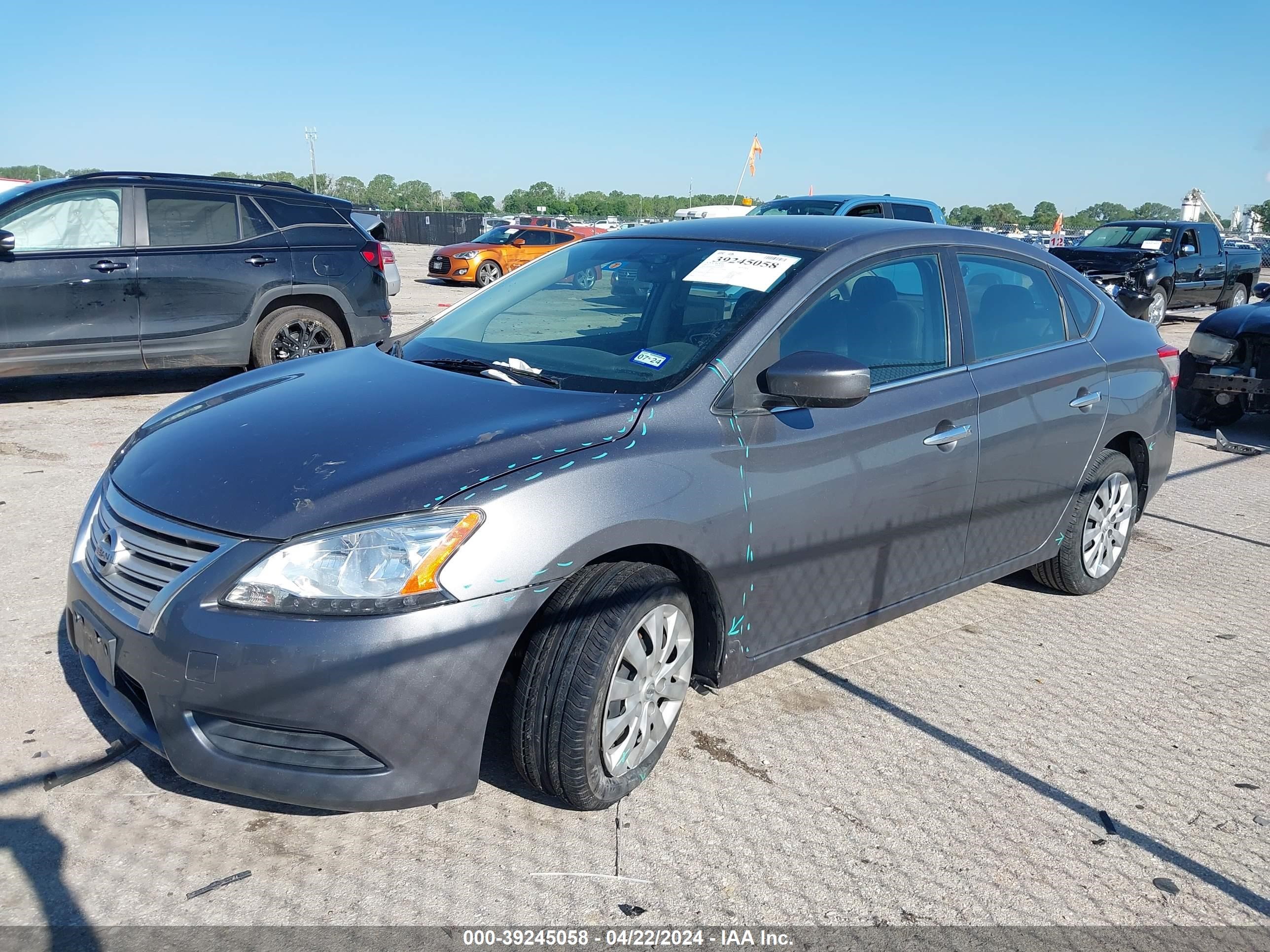 2015 Nissan Sentra S vin: 3N1AB7AP3FY321437