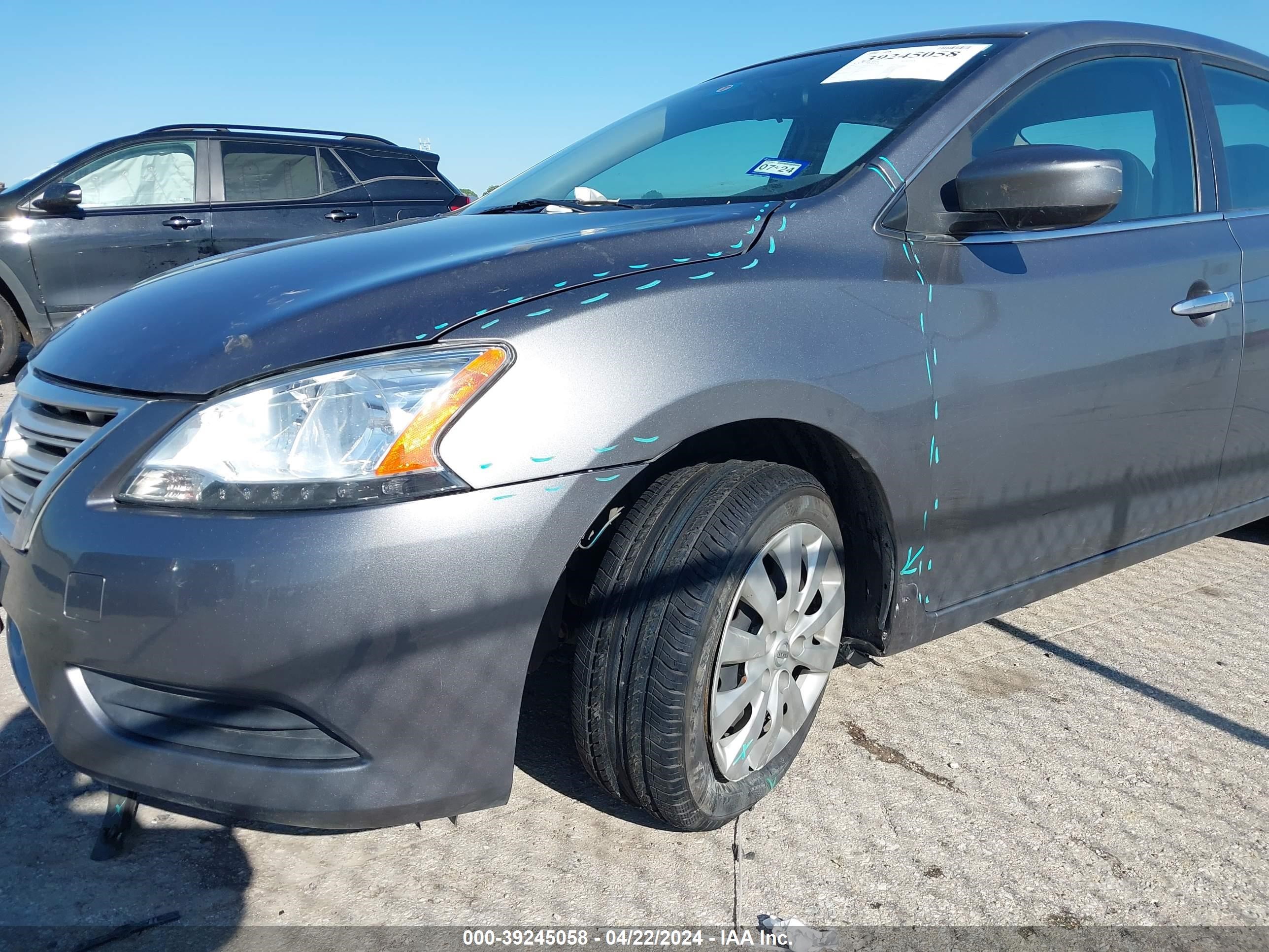 2015 Nissan Sentra S vin: 3N1AB7AP3FY321437