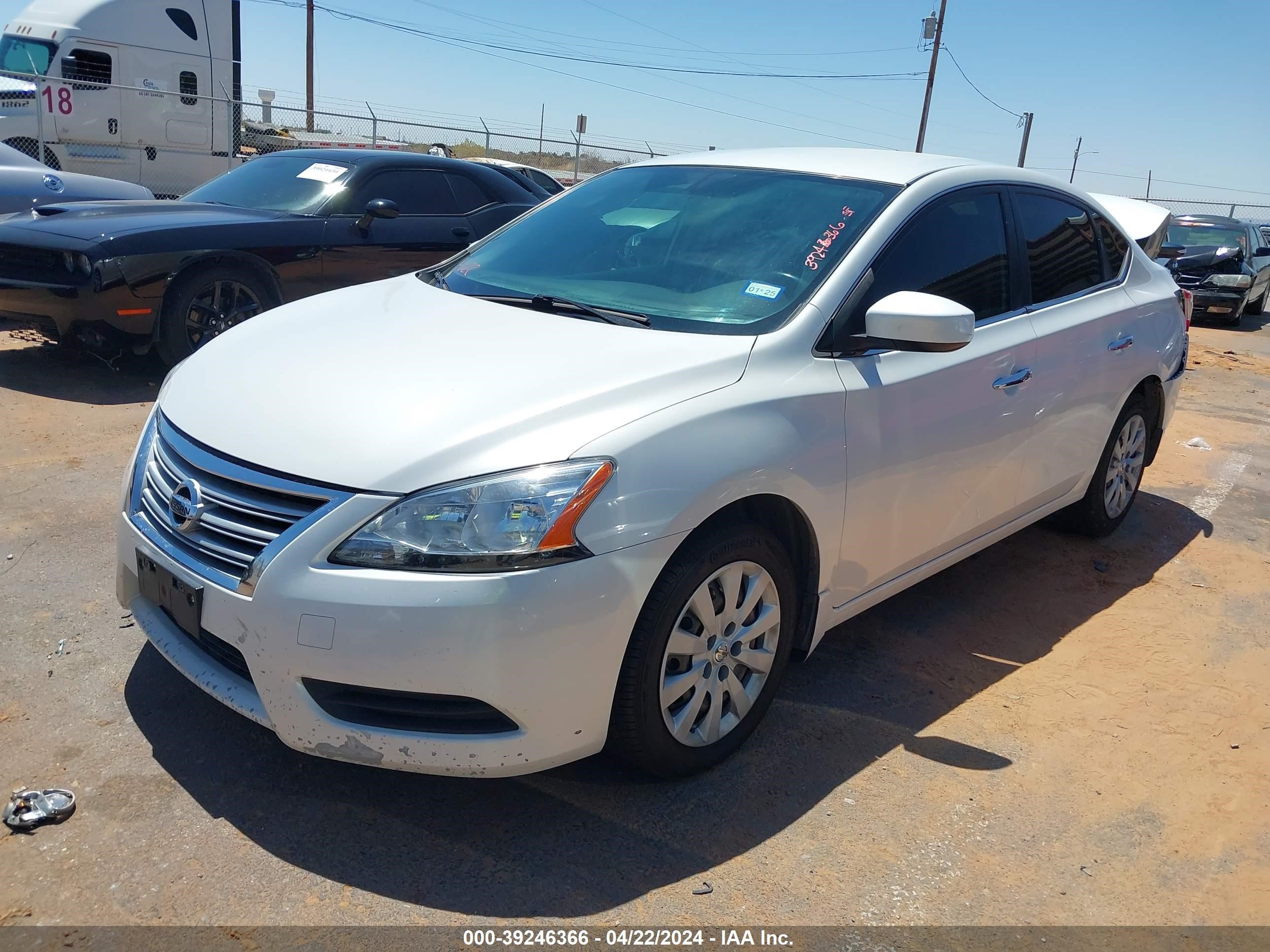 2015 Nissan Sentra Sv vin: 3N1AB7AP1FY227475