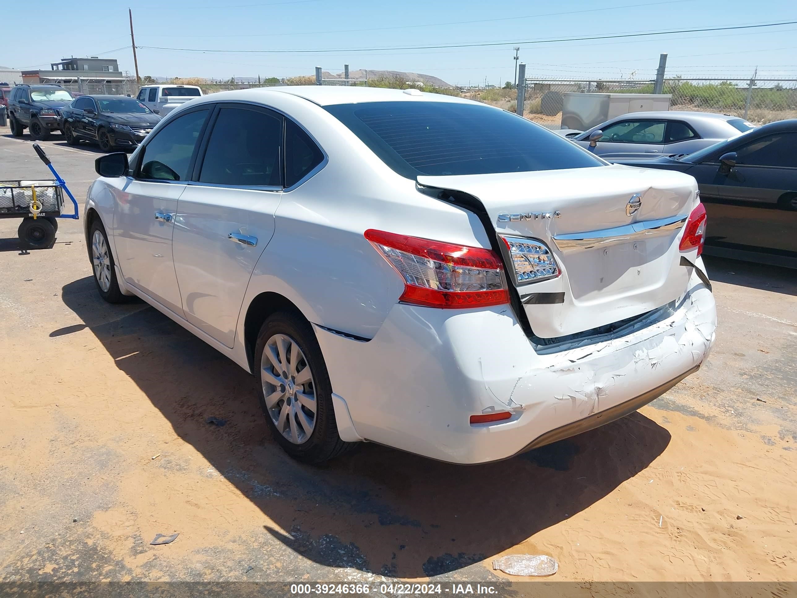 2015 Nissan Sentra Sv vin: 3N1AB7AP1FY227475