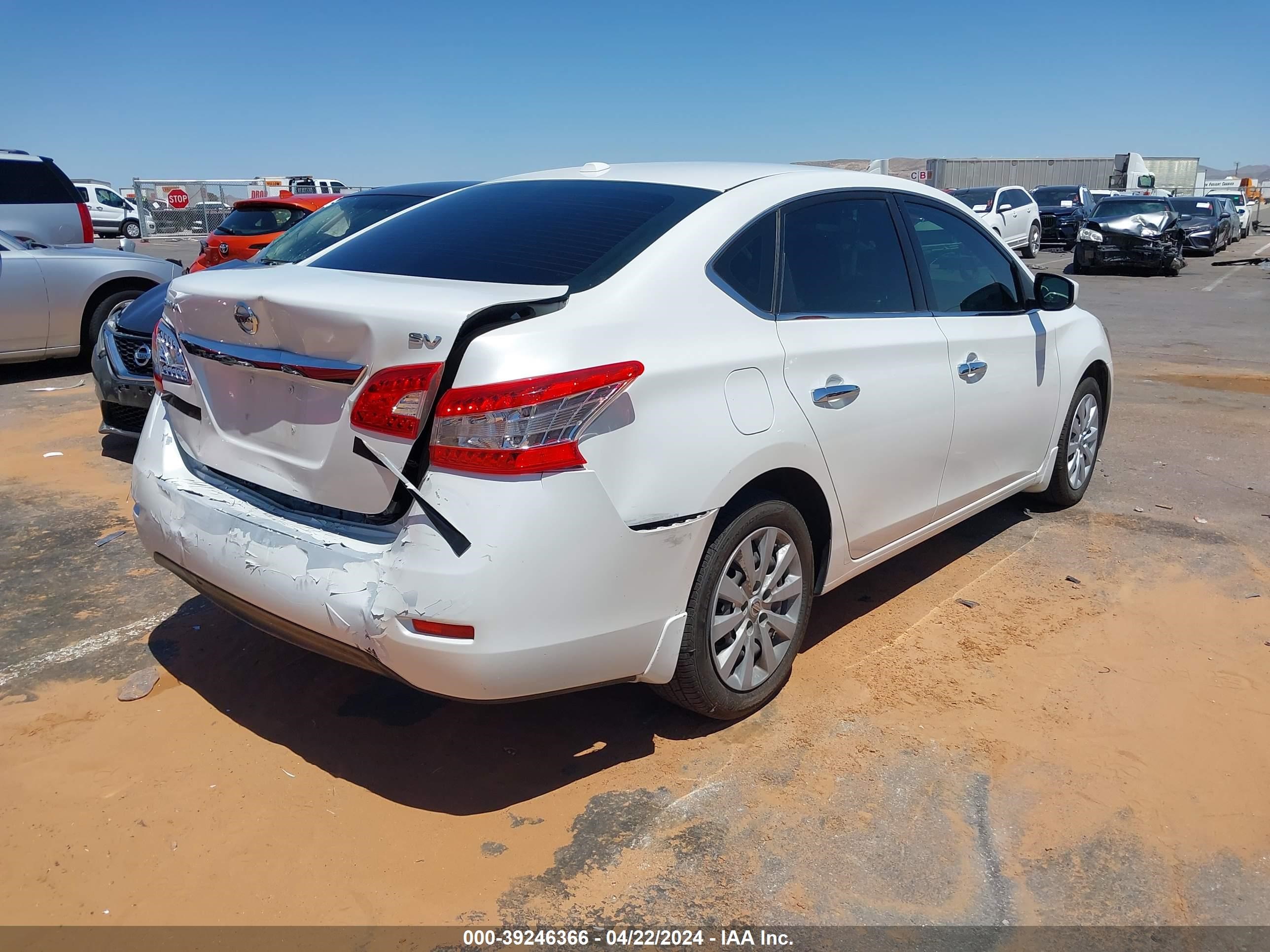 2015 Nissan Sentra Sv vin: 3N1AB7AP1FY227475