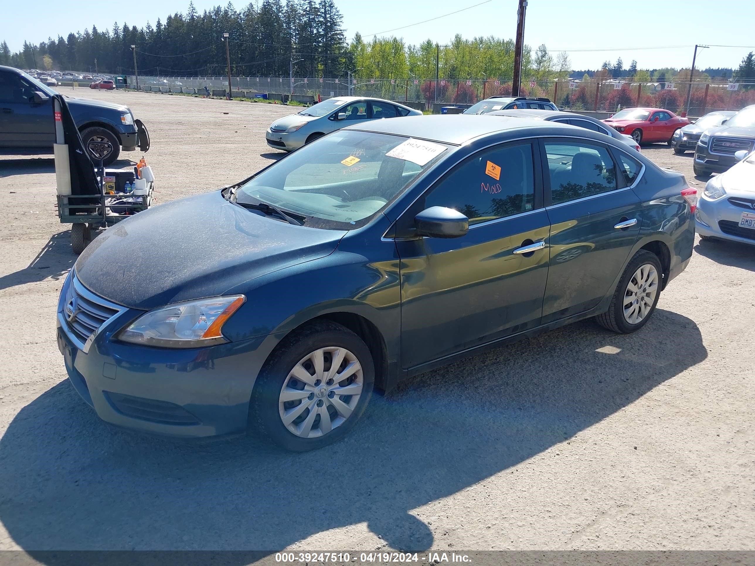 2014 Nissan Sentra Sv vin: 3N1AB7AP0EY211041