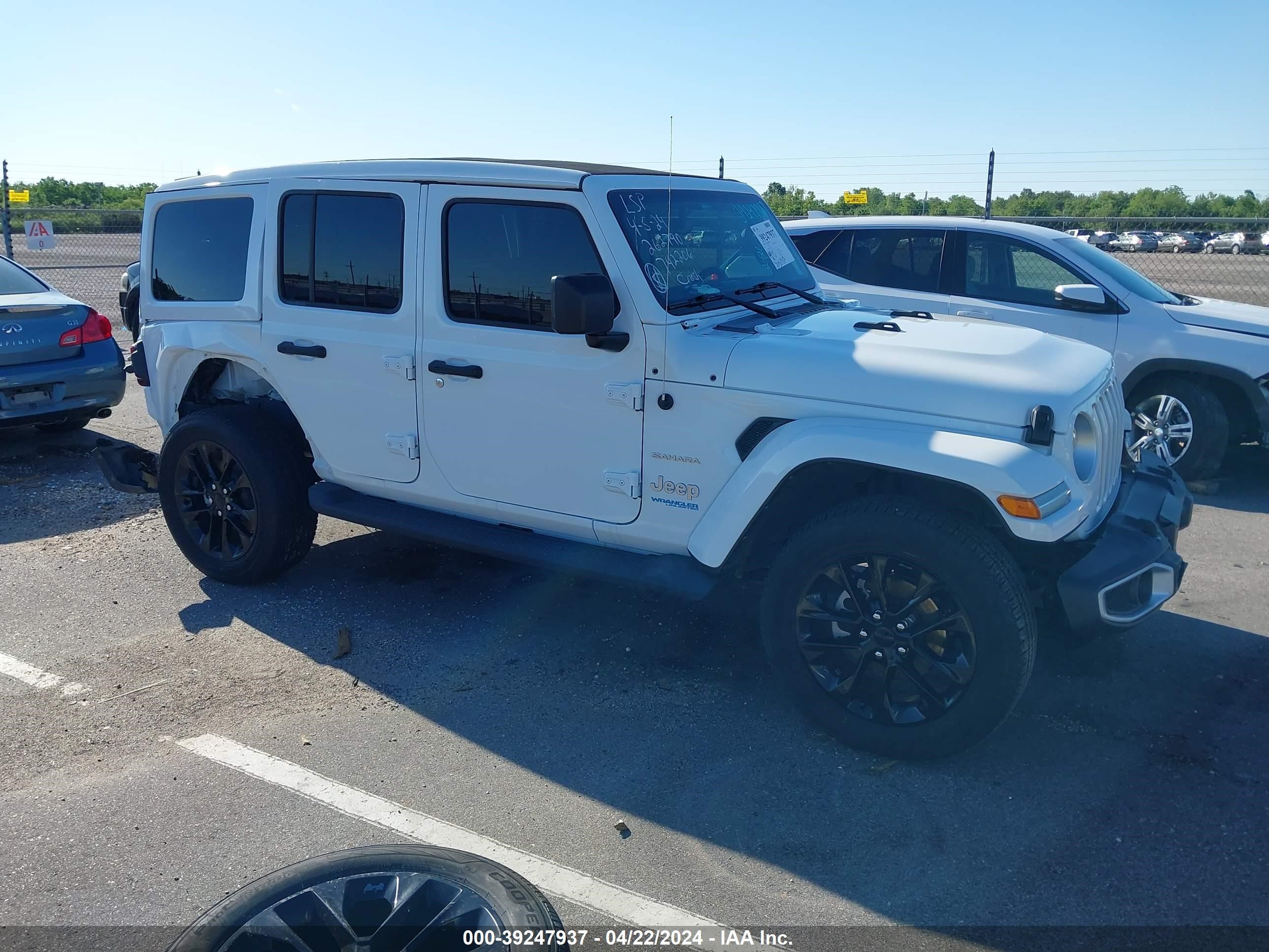 2021 Jeep Wrangler 4Xe Unlimited Sahara 4X4 vin: 1C4JJXP63MW742206