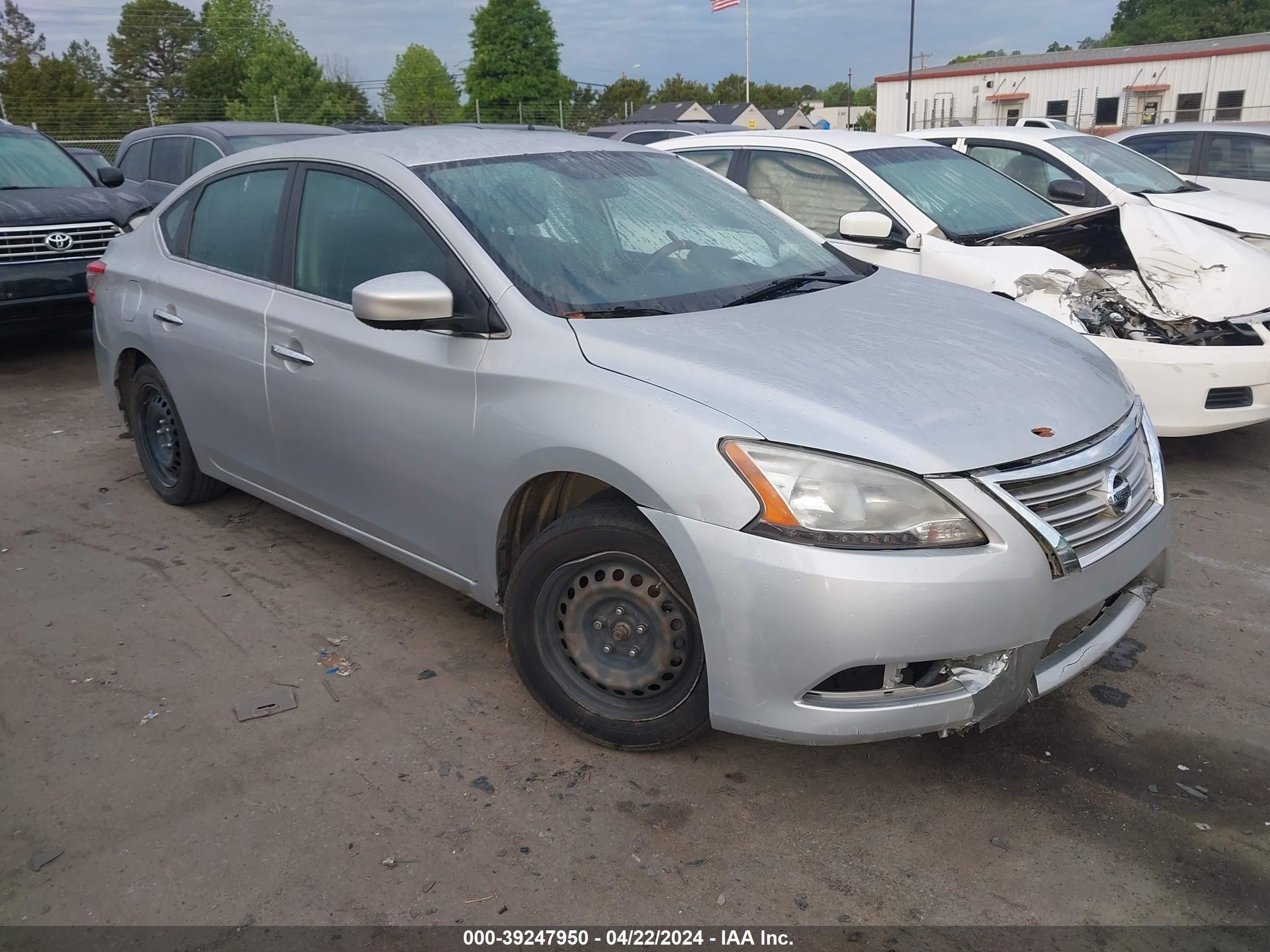 2014 Nissan Sentra Sv vin: 3N1AB7APXEY338699