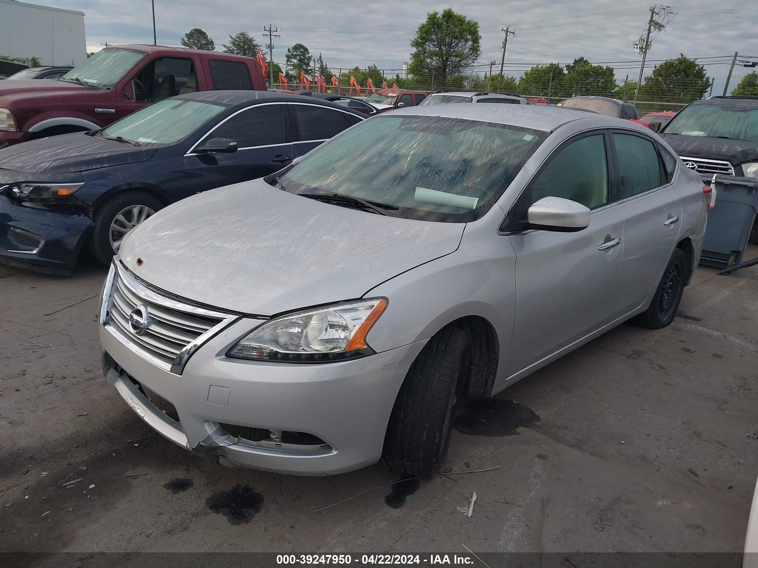 2014 Nissan Sentra Sv vin: 3N1AB7APXEY338699