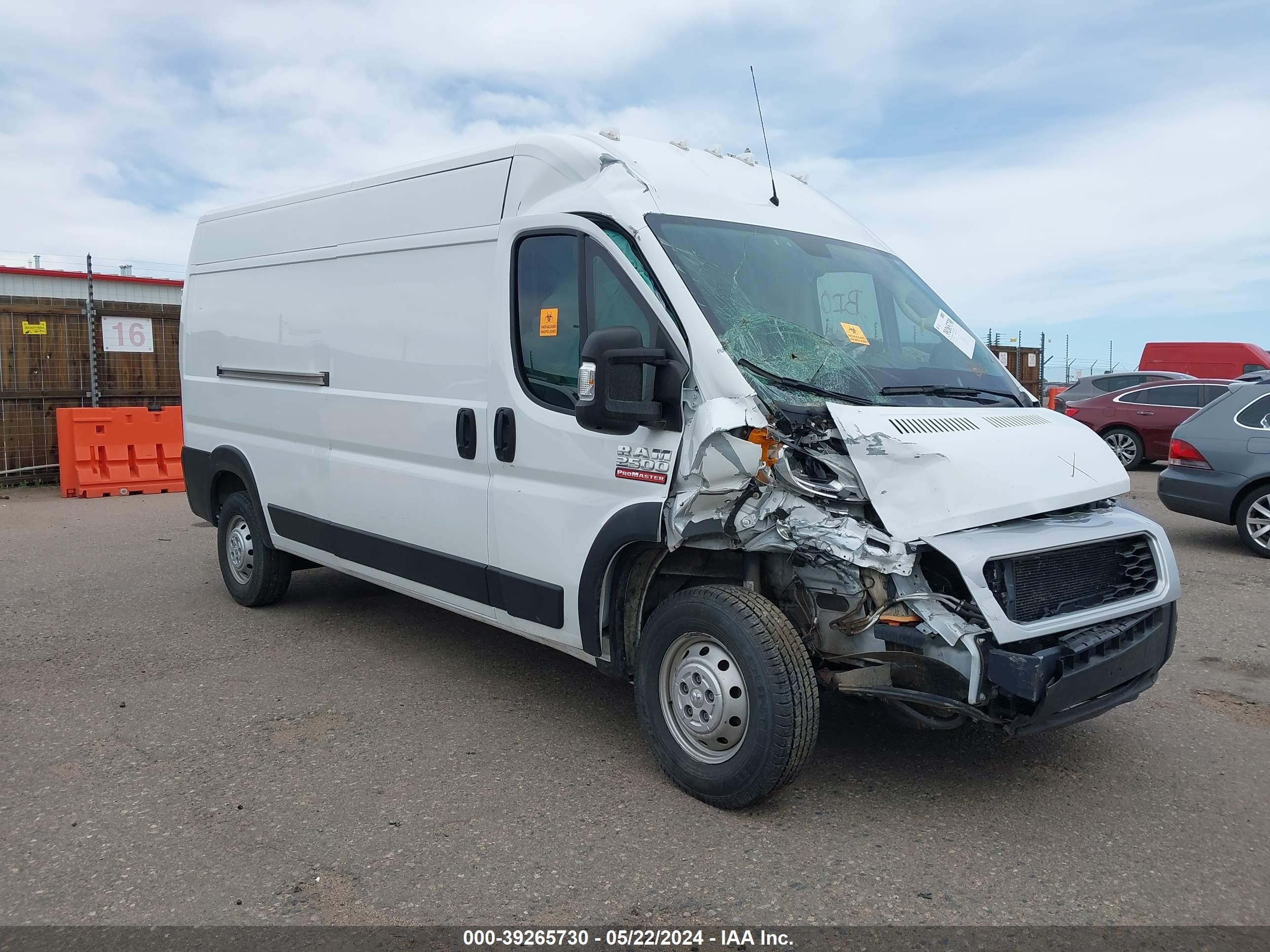 2021 Ram Promaster 2500 High Roof 159 Wb vin: 3C6LRVDG4ME565587