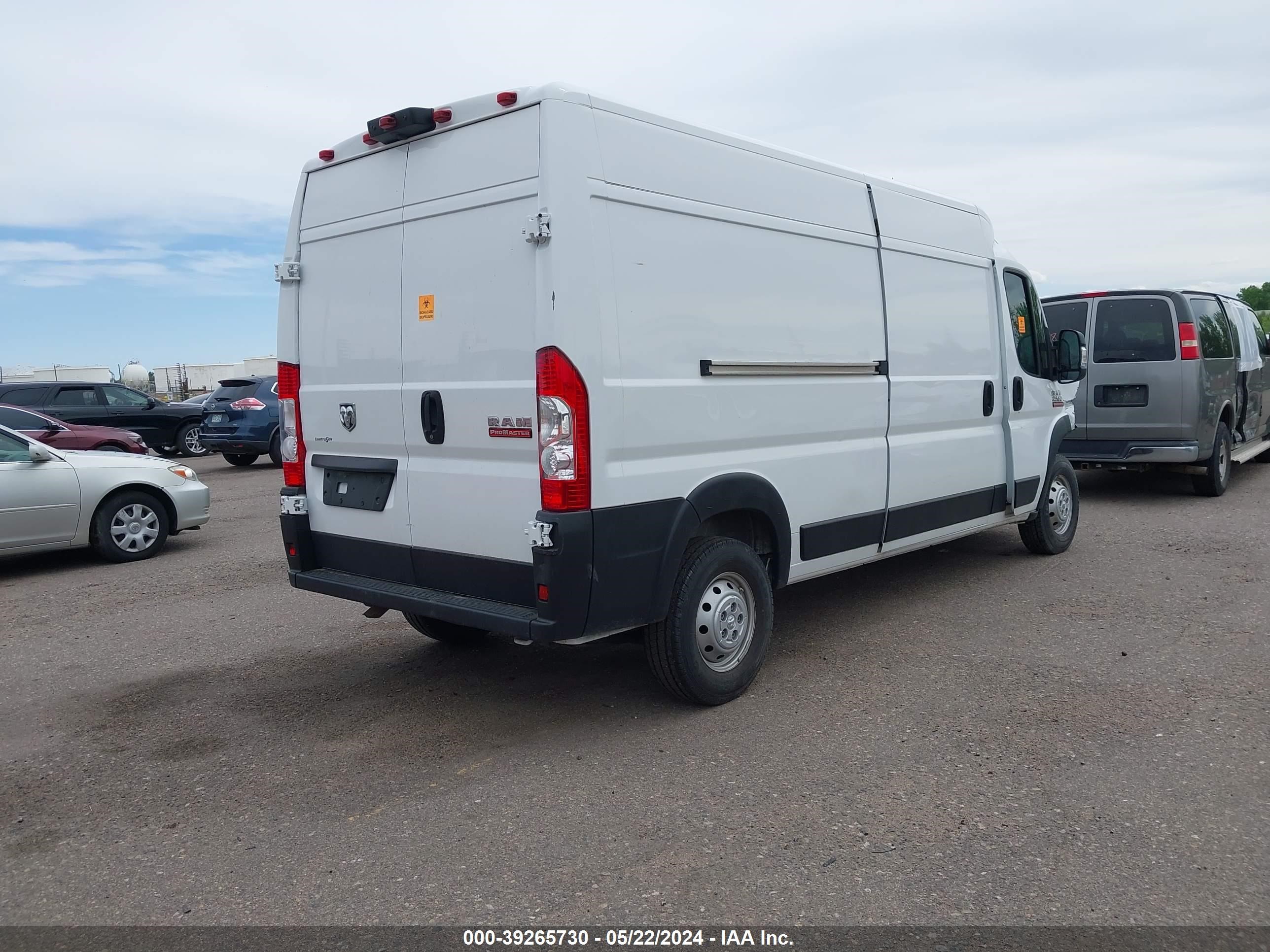 2021 Ram Promaster 2500 High Roof 159 Wb vin: 3C6LRVDG4ME565587