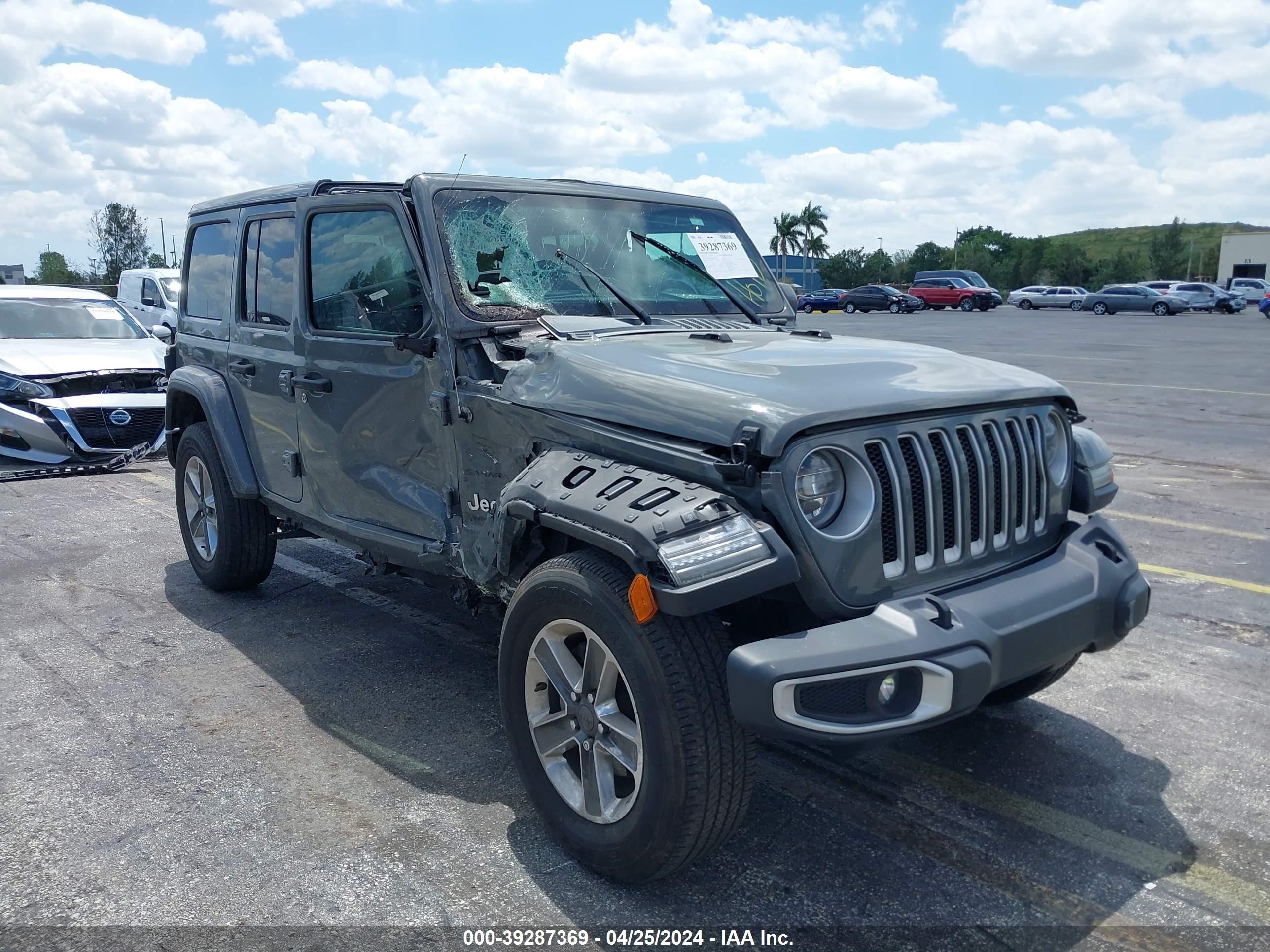 2021 Jeep Wrangler Unlimited Sahara 4X4 vin: 1C4HJXEN8MW526487