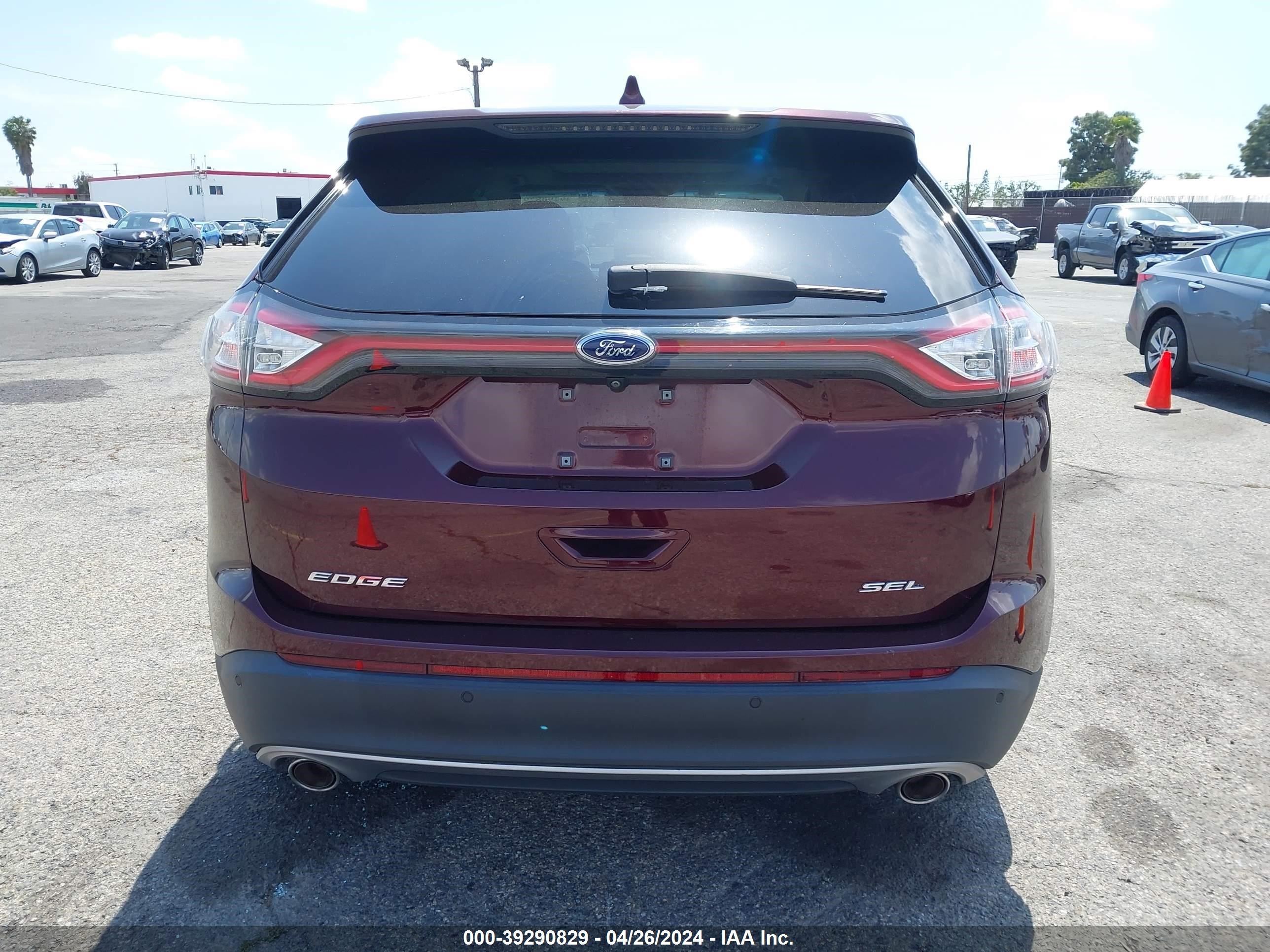 2017 Ford Edge Sel vin: 2FMPK3J87HBB56928