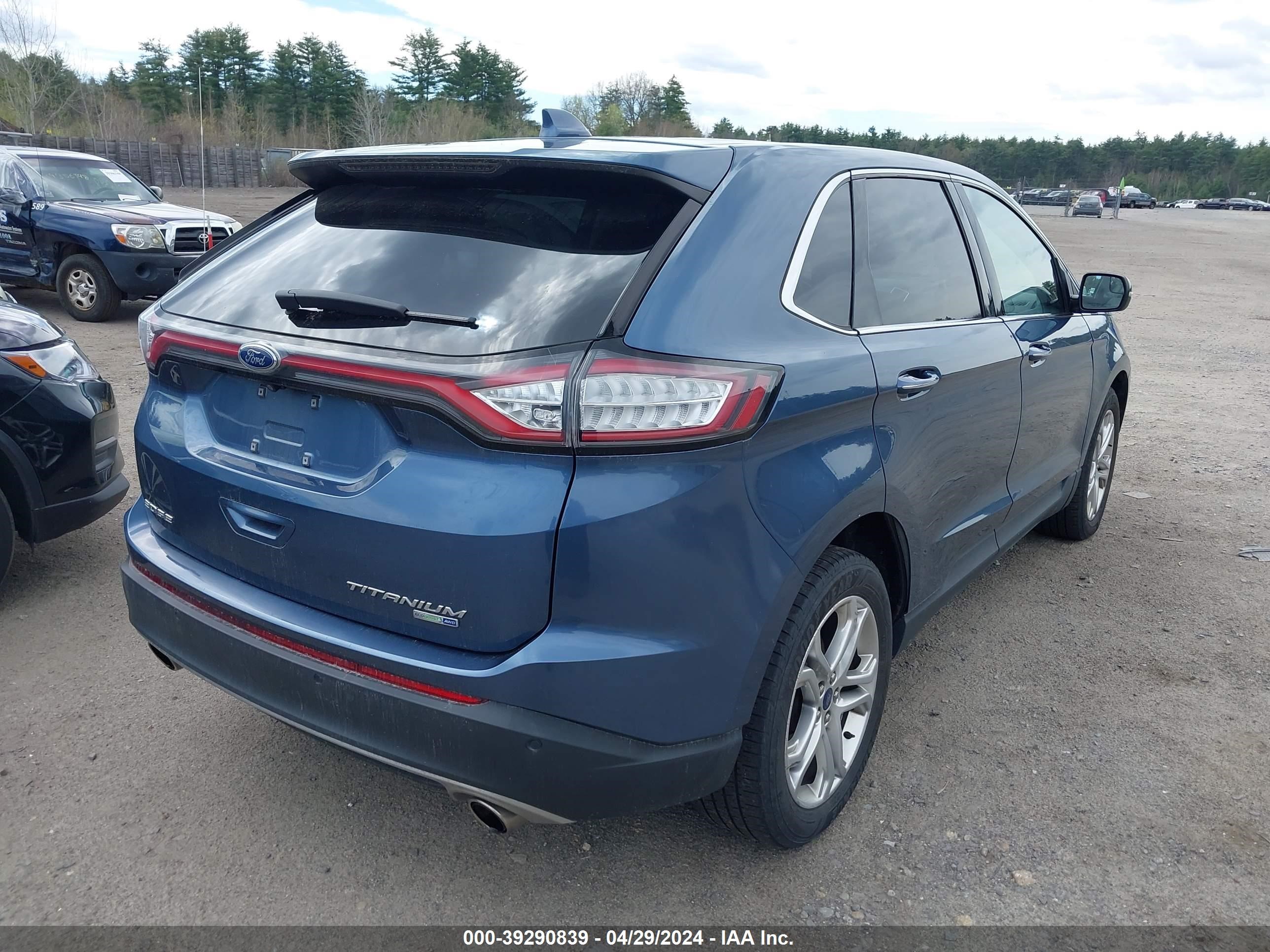 2018 Ford Edge Titanium vin: 2FMPK4K97JBC07511