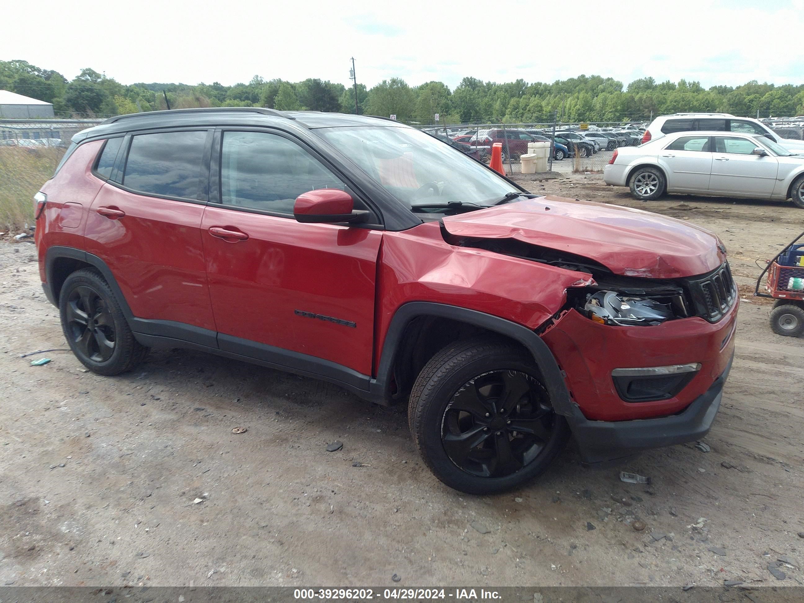 2018 Jeep Compass Altitude Fwd vin: 3C4NJCBB6JT322472